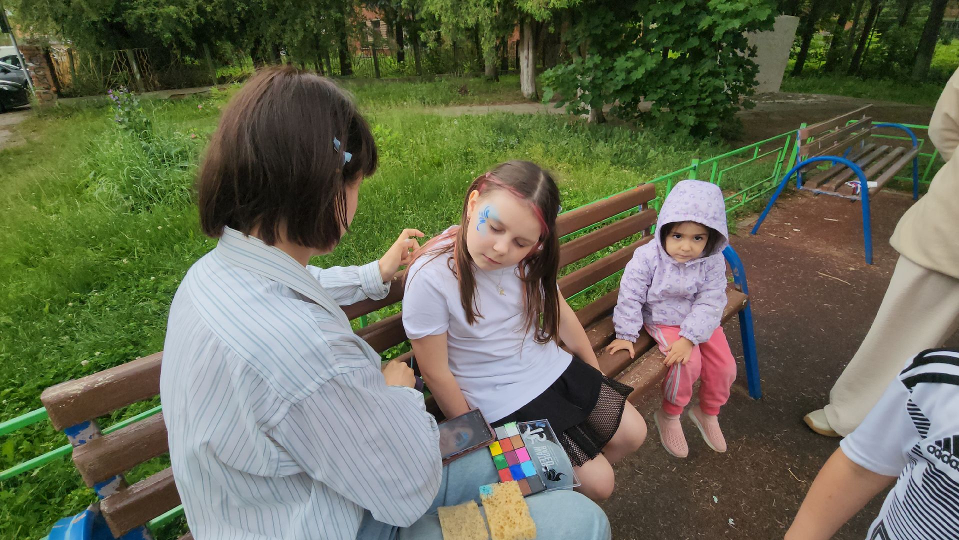 софрино, пушкинский округ, день россии, флешмоб, аквагрим, дети, родители, танцы, песни, флаг россии, патриотизм,