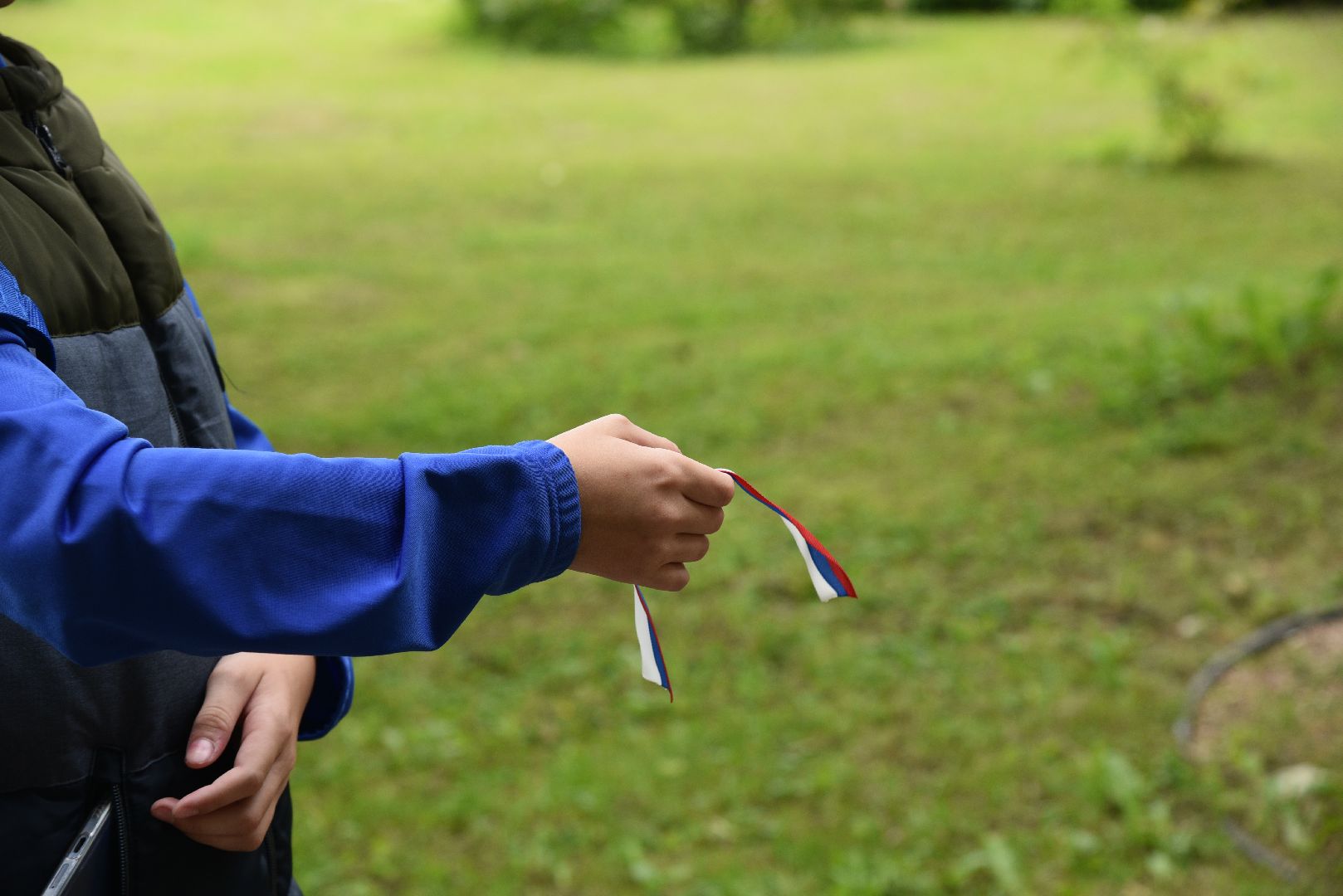 лотошино, лотошинский парк, день россии, триколор, ленточка,