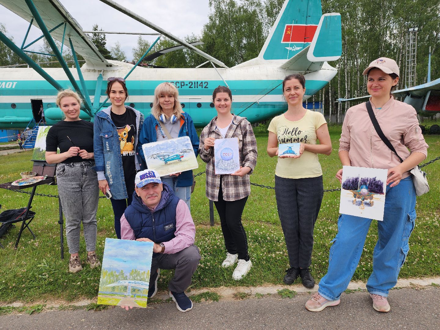 художники, пленэр, музей ввс, монино, городской округ щелково,