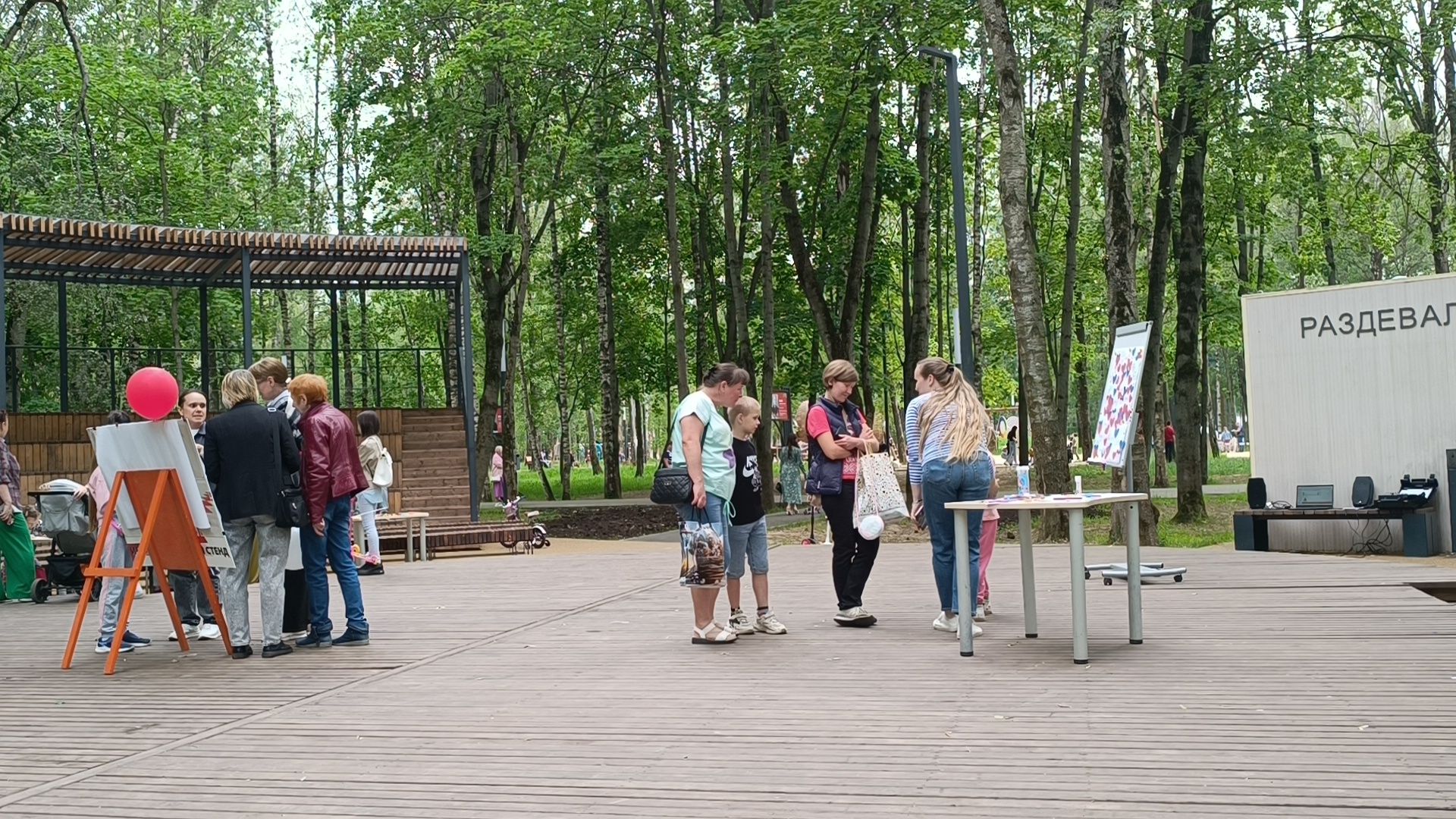 день россии, библиотека, лобня, парк,