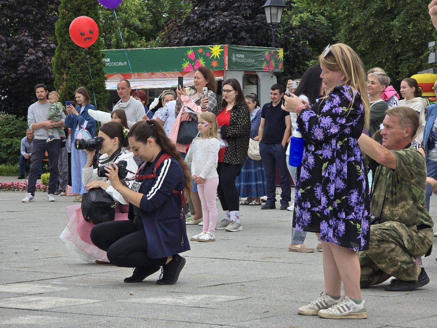 Коломна, день россии, лето в парках,