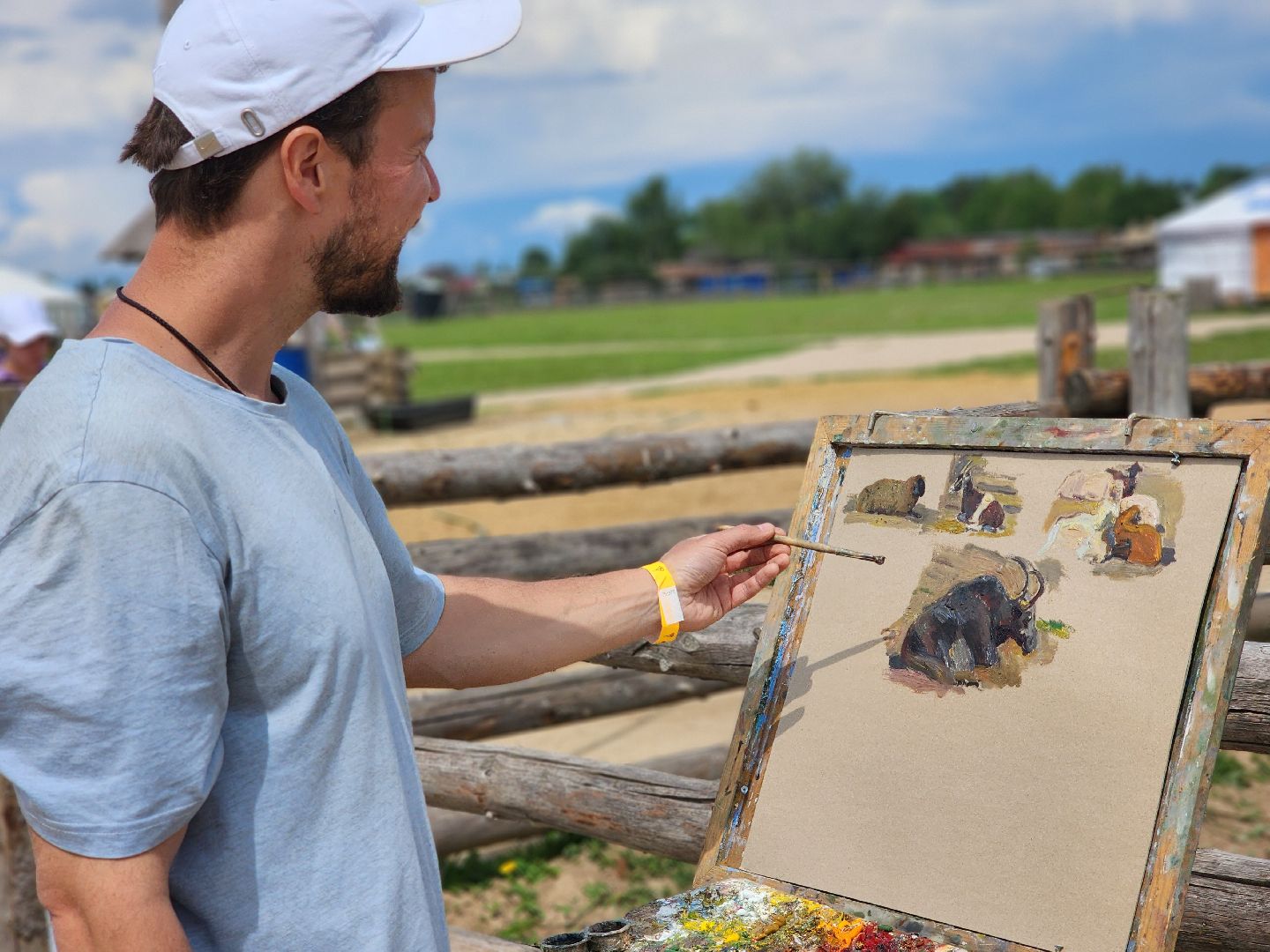 сергиево-посадский городской округ, абрамцевский колледж, колледж абрамцево, пленэр, студенты абрамцевского колледжа,кочевник, верблюжья ферма,