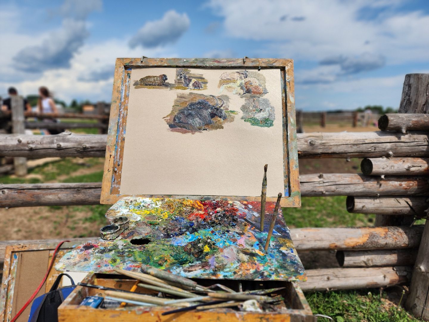 сергиево-посадский городской округ, абрамцевский колледж, колледж абрамцево, пленэр, студенты абрамцевского колледжа,кочевник, верблюжья ферма,