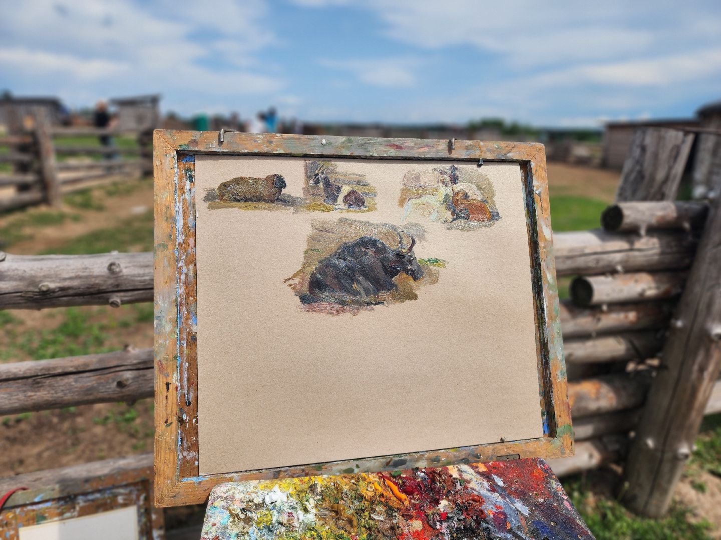 сергиево-посадский городской округ, абрамцевский колледж, колледж абрамцево, пленэр, студенты абрамцевского колледжа,кочевник, верблюжья ферма,