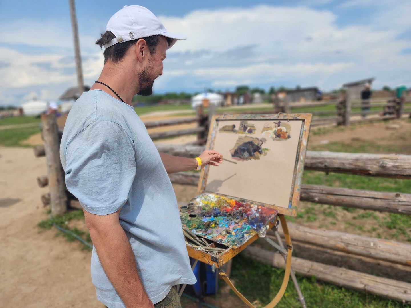 сергиево-посадский городской округ, абрамцевский колледж, колледж абрамцево, пленэр, студенты абрамцевского колледжа,кочевник, верблюжья ферма,