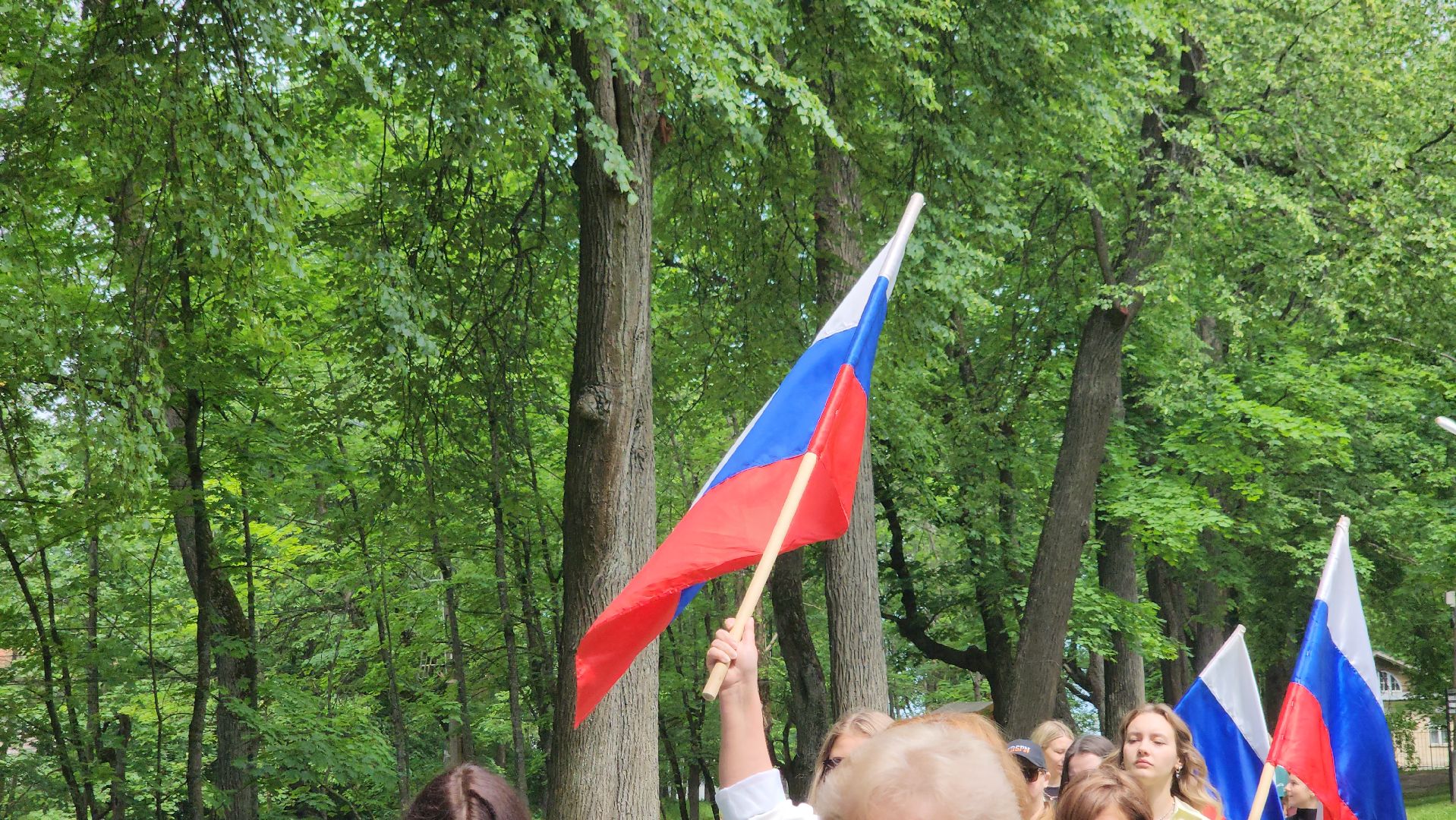 шествие, щёлково, день россии, флаг россии,