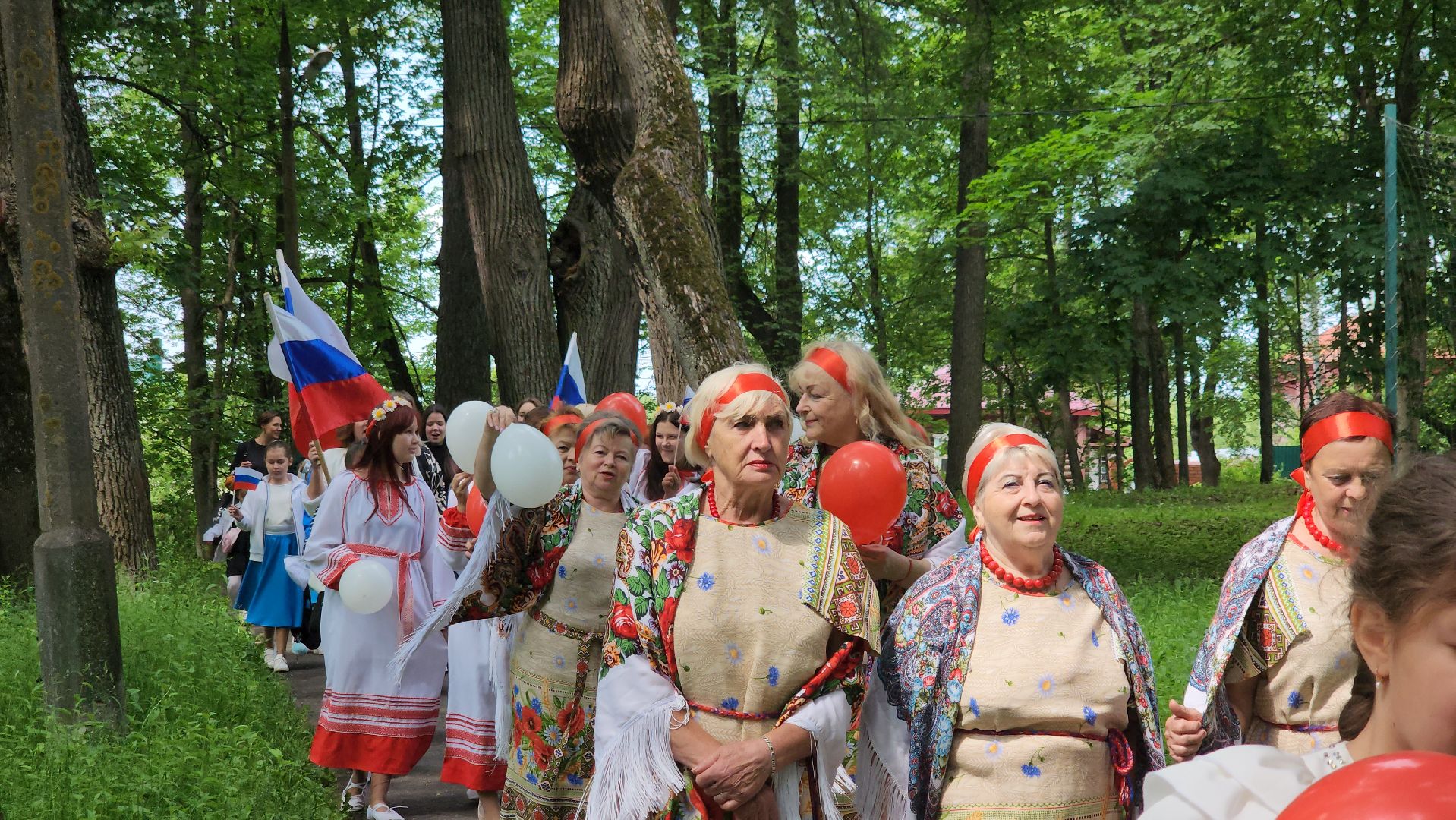 шествие, щёлково, день россии, флаг россии,