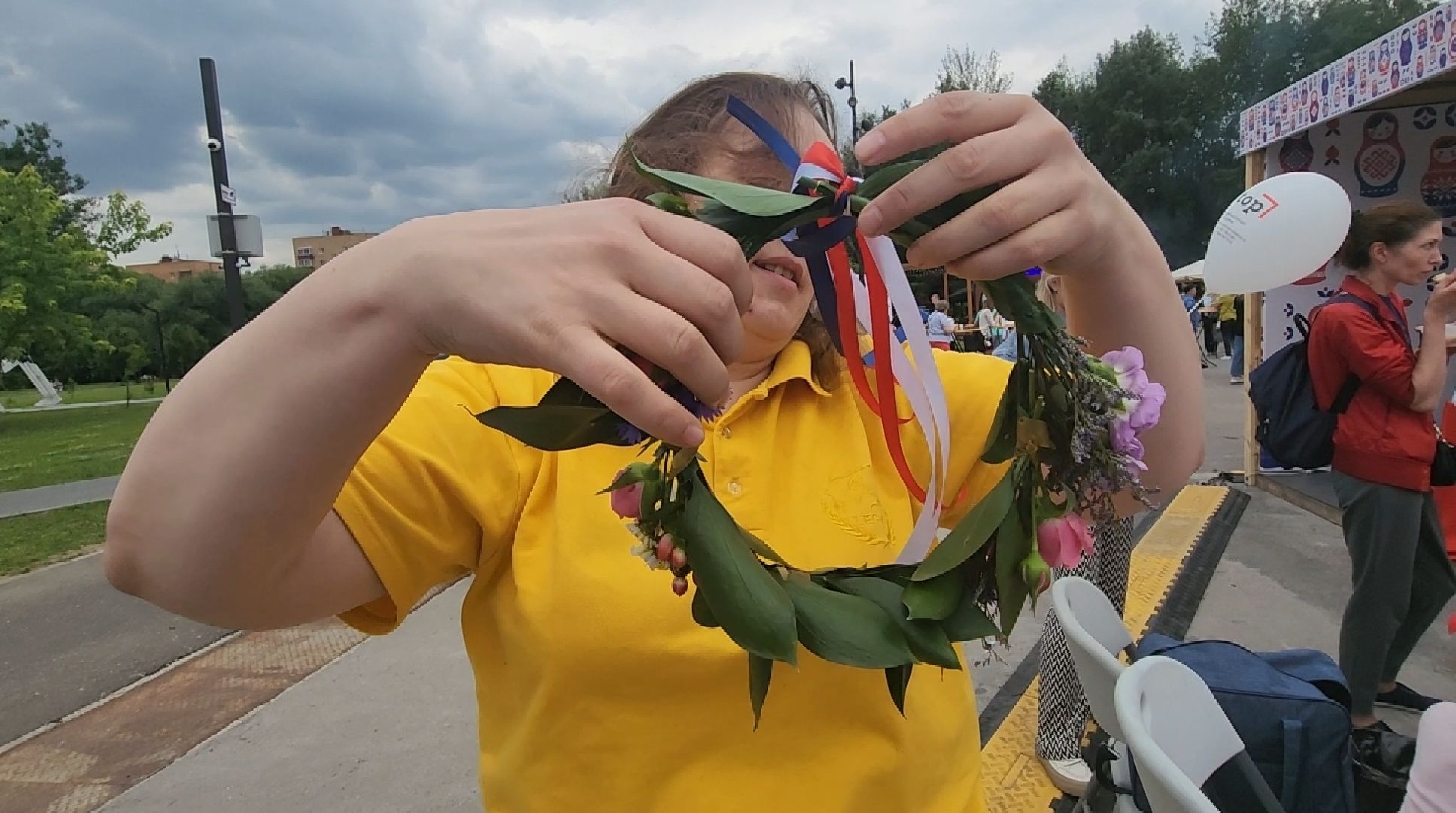 долгопрудный, день россии 2025,  мастер-класс, русский дом,венки, русские традиции,