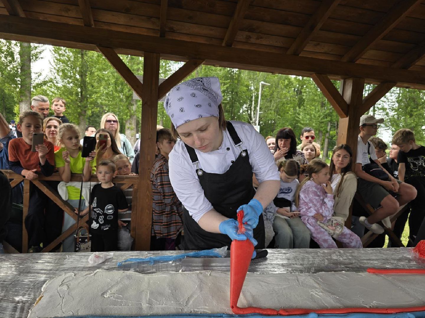 можайск, можайский муниципальный округ, подмосковье, день россии, торт, десерт под открытым небом, Александр Богачев,