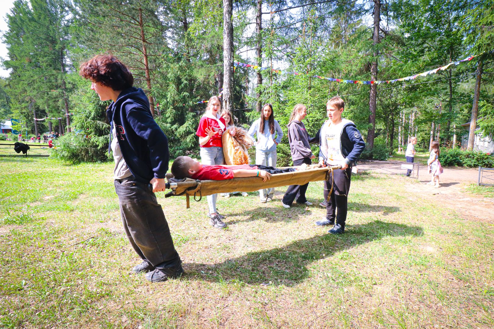 клин, общество, дети, пожарная безопасность, детский лагерь, пожарные,