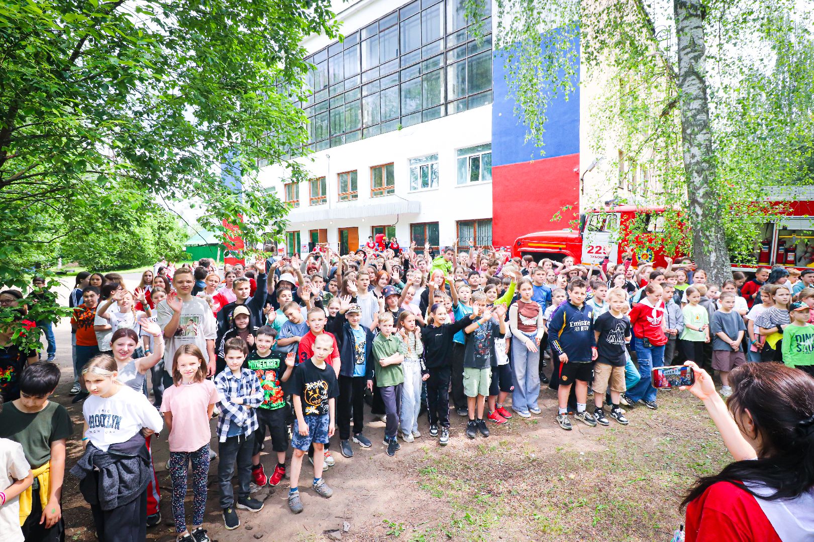 клин, общество, дети, пожарная безопасность, детский лагерь, пожарные,