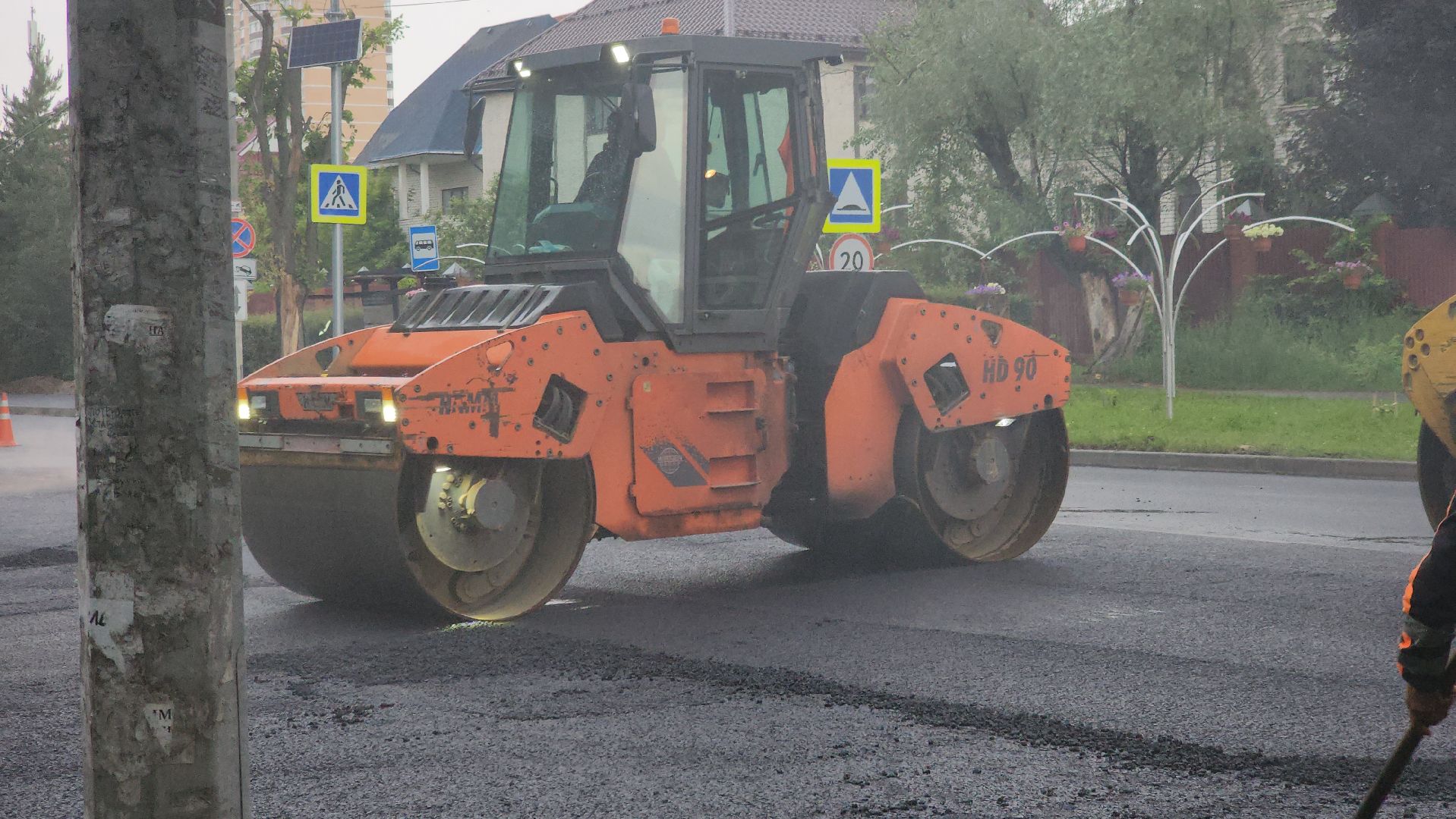 долгопрудный, проспект пацаева, ремонт дороги , асфальт, бордюры,