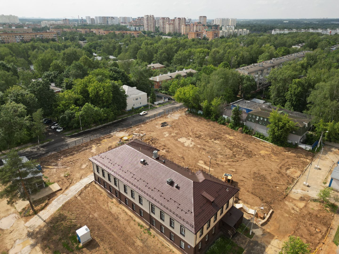 видео с коптера, строительство роддома, медицина в долгопрудном,
