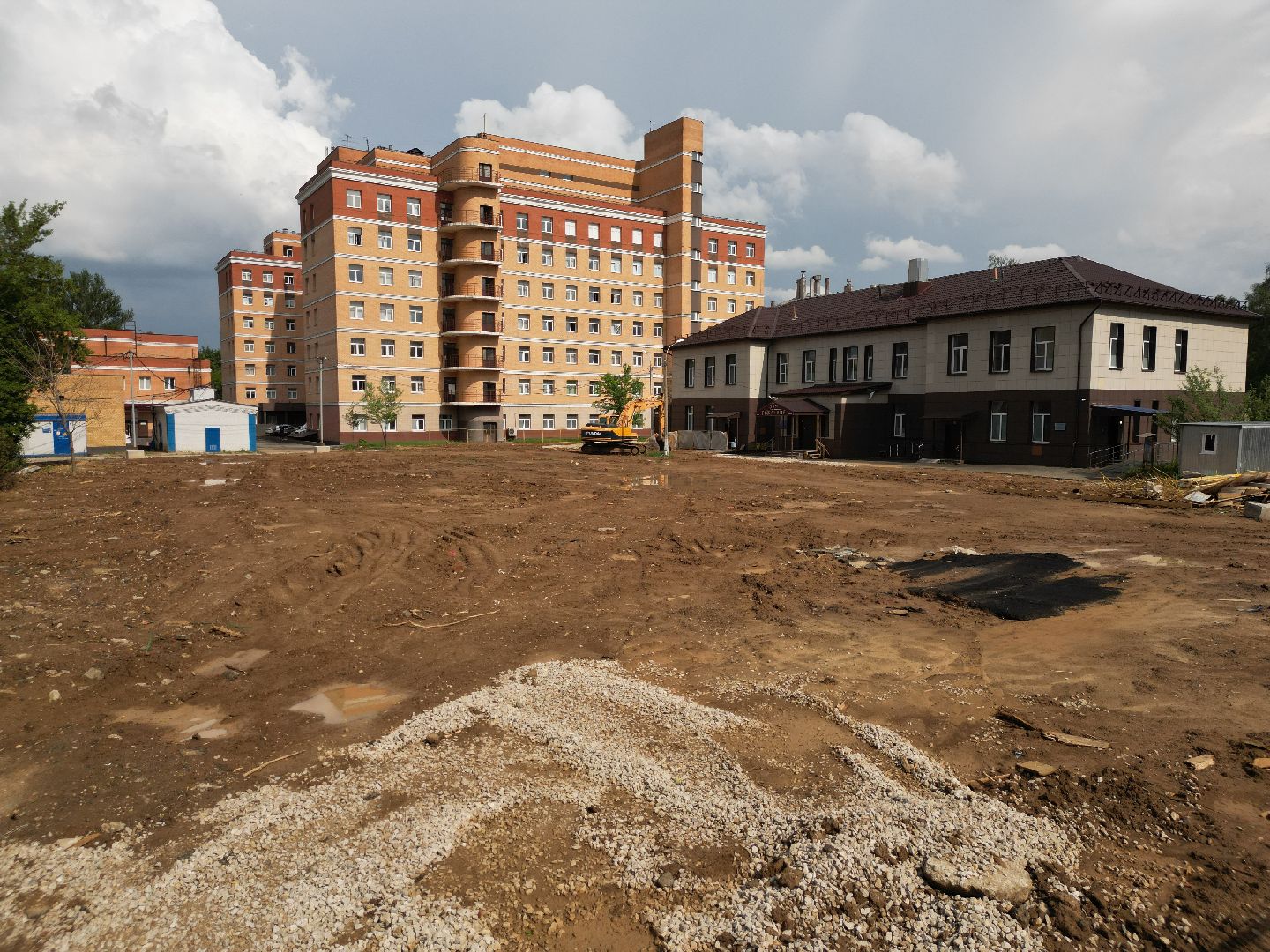 видео с коптера, строительство роддома, медицина в долгопрудном,