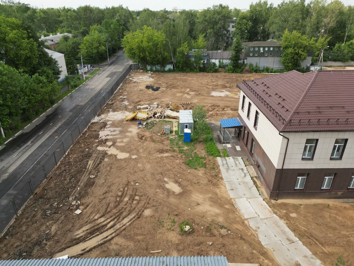 видео с коптера, строительство роддома, медицина в долгопрудном,