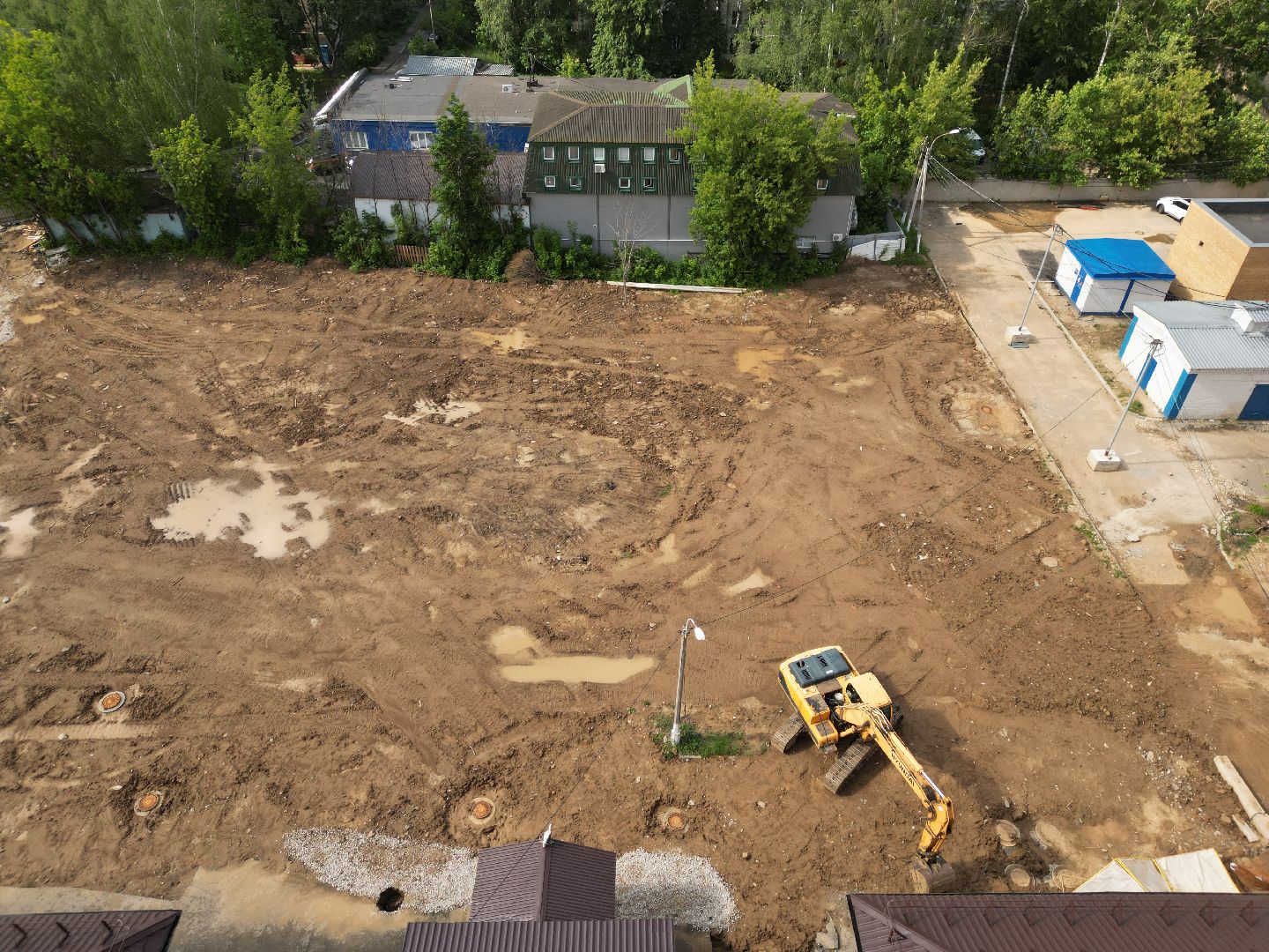 видео с коптера, строительство роддома, медицина в долгопрудном,
