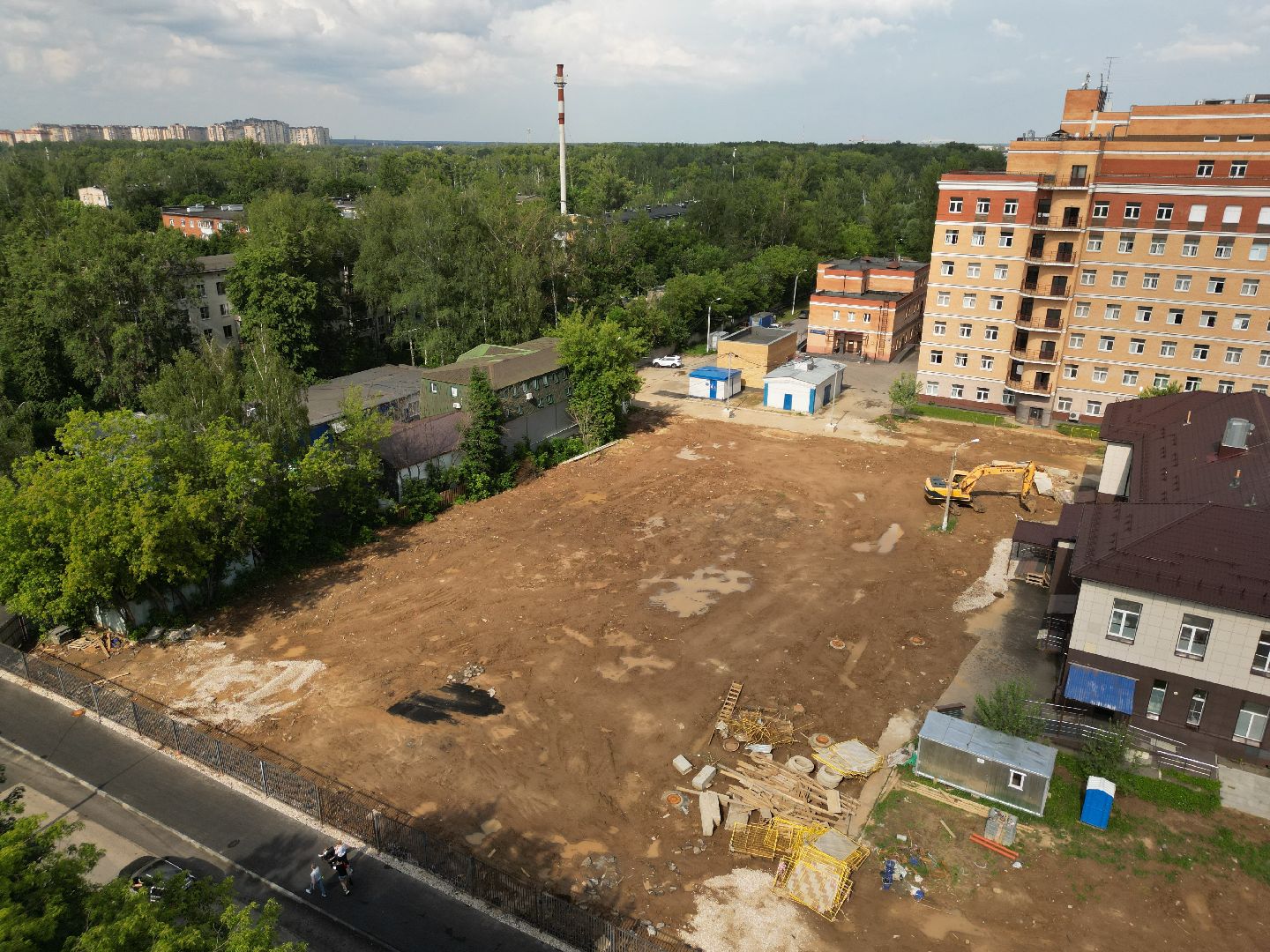 видео с коптера, строительство роддома, медицина в долгопрудном,
