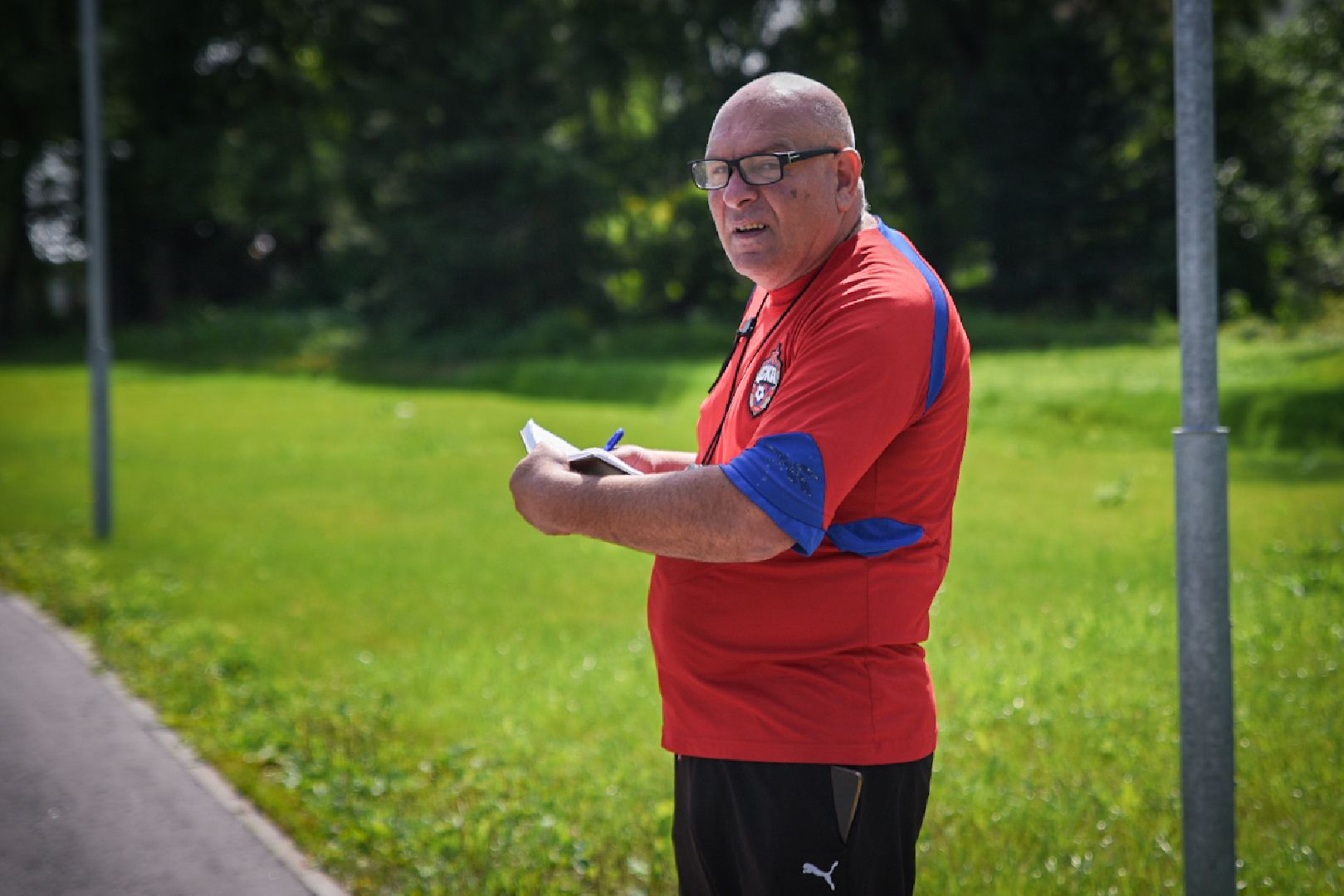 бронницы, тренировка лыжников летом, дети, парк бронницкий луг,