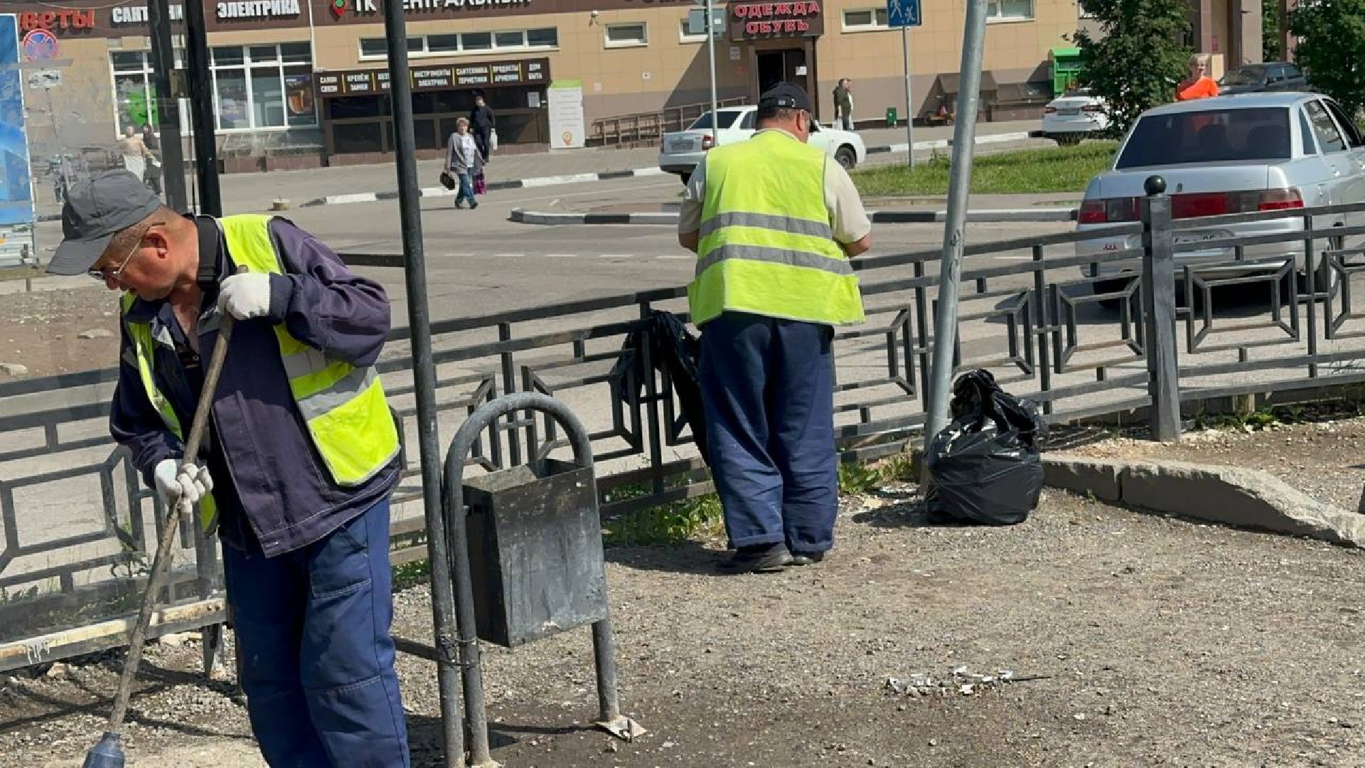 уборка остановок, домодедово,