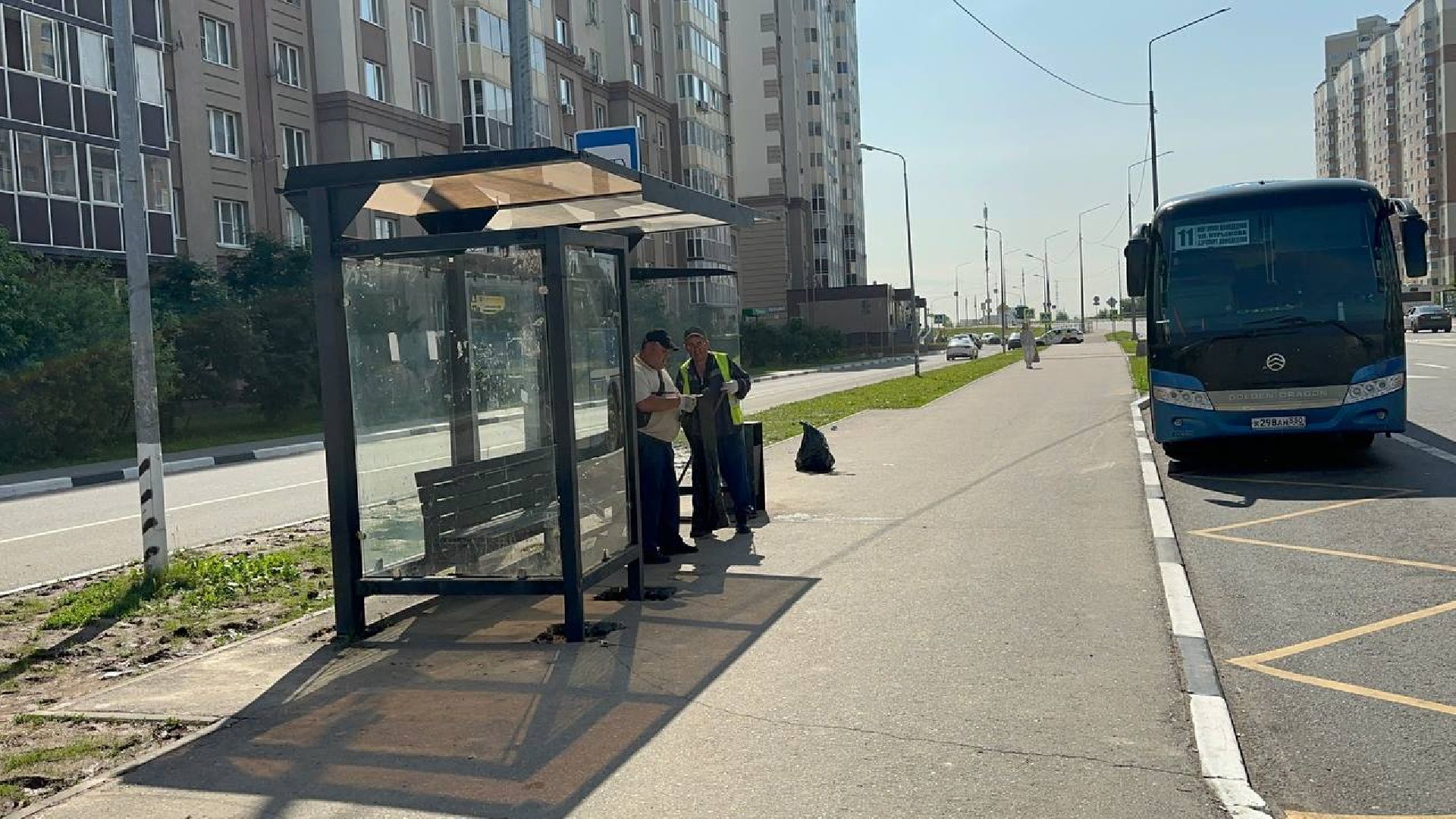 уборка остановок, домодедово,