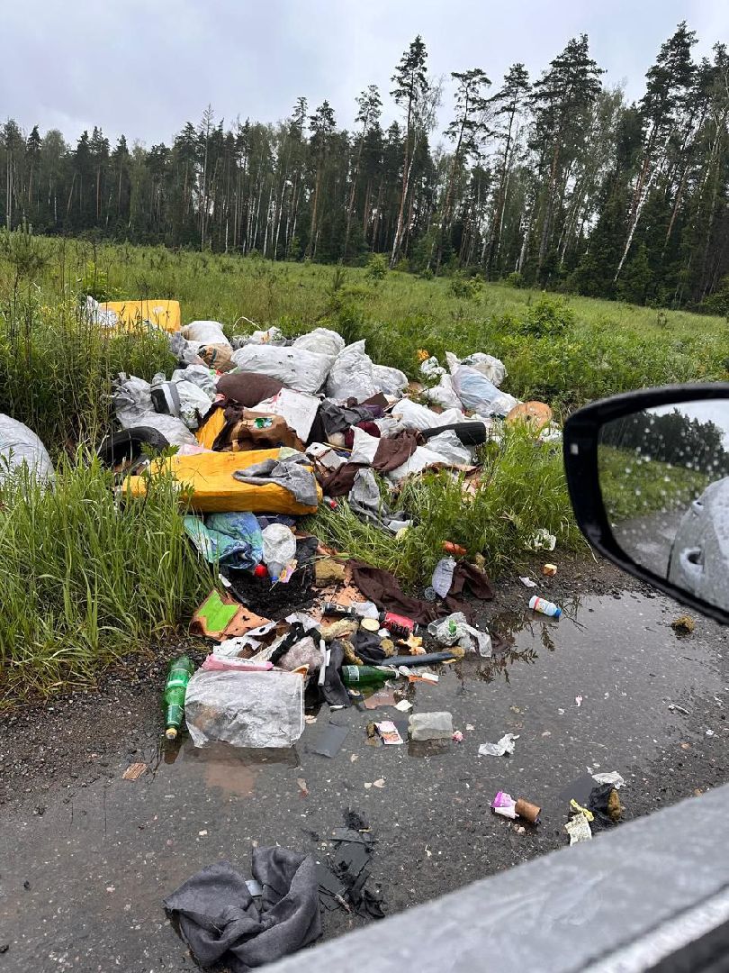 свалка мусора, полтевское шоссе, балашиха,