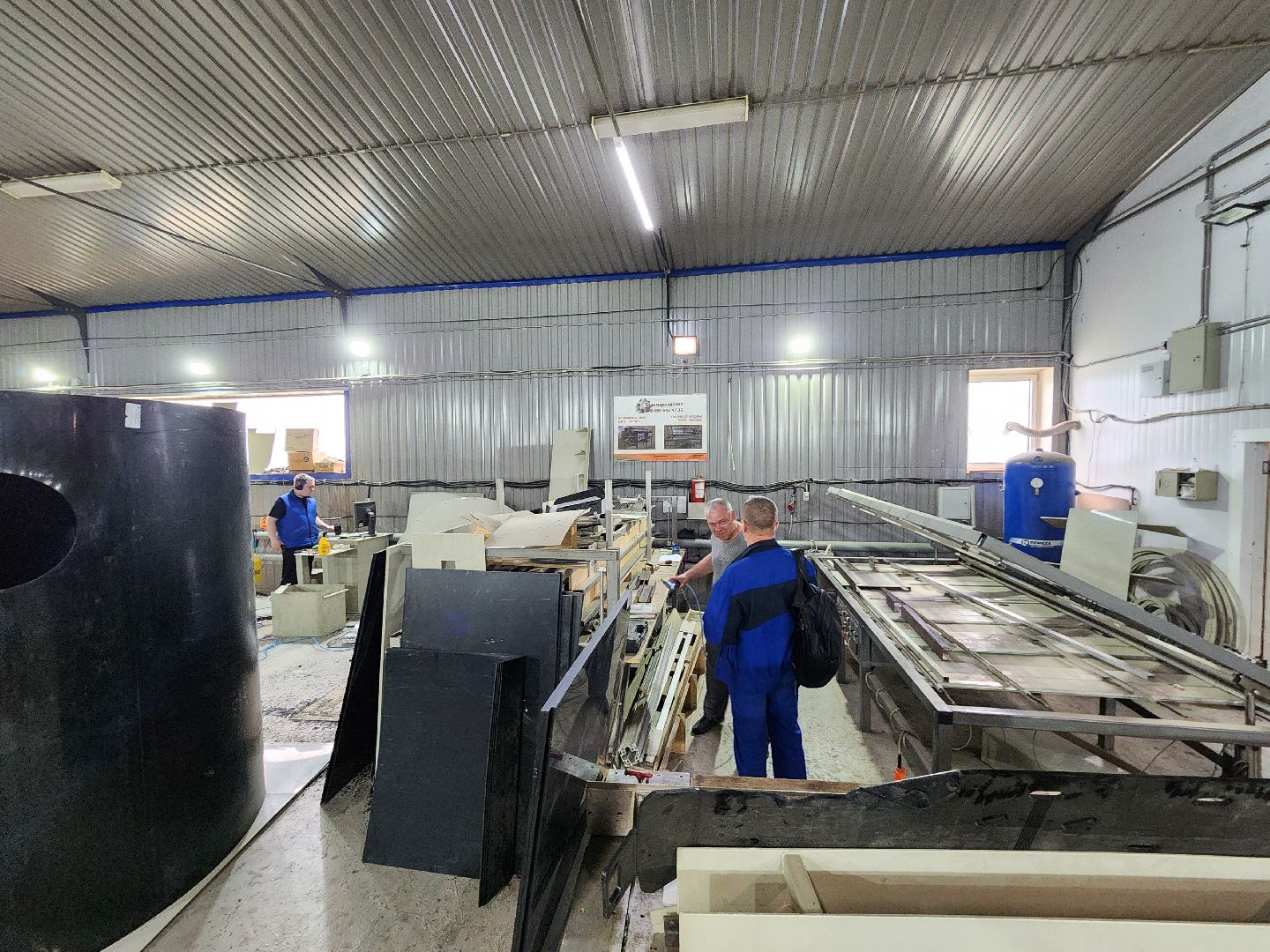 чехов, деревня сергеево, производственно-складской комплекс, завод полимеризделия, изделия из пропилена, пластиковые емкости, ванны, оборудование собственного производства, станки, гибочные машины, сварочные аппараты,стыковые станки, импортозамещение, российское сырье, отечественное оборудование,