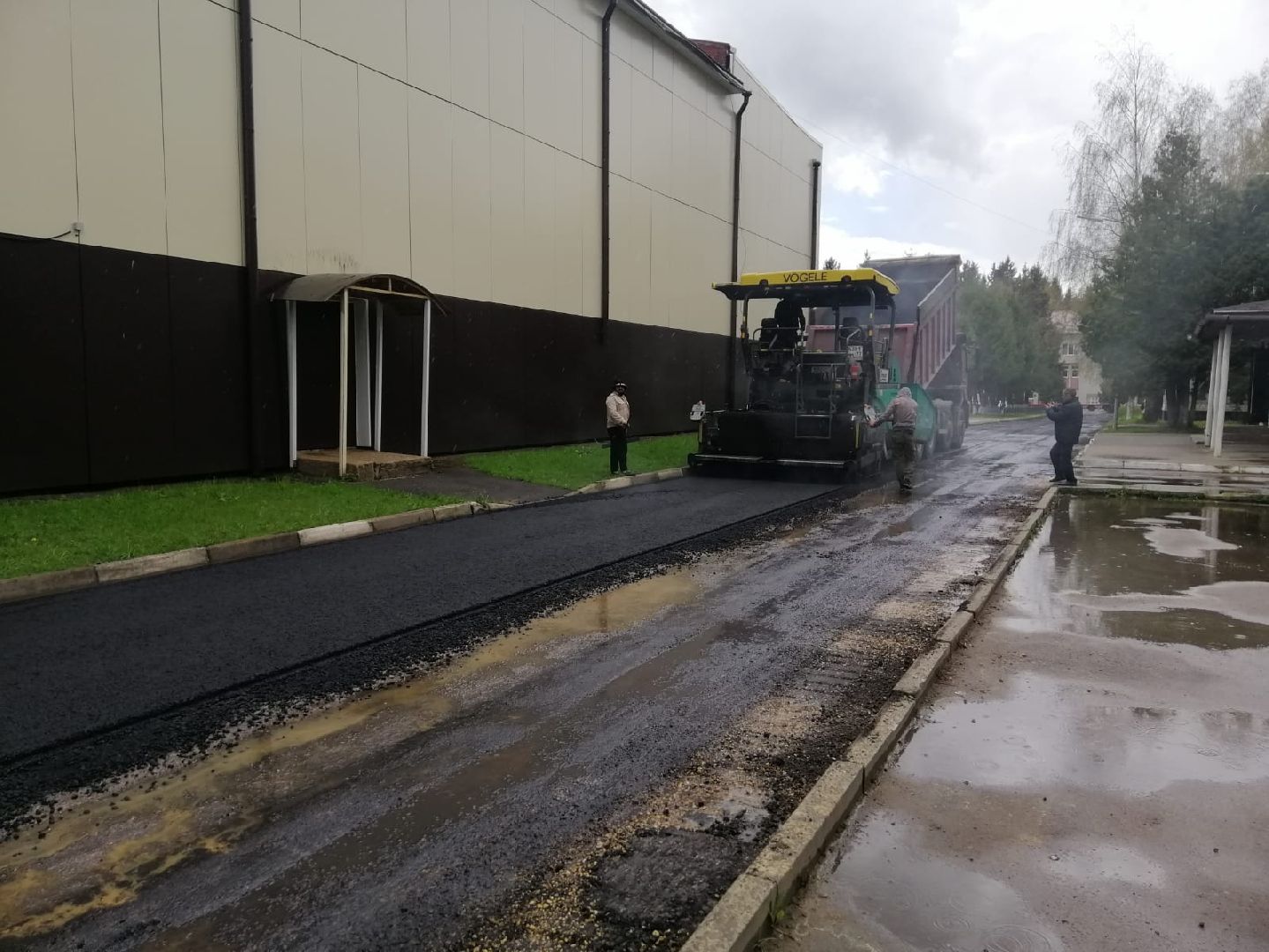 городской округ восход, благоустройство, ремонт дороги, асфальт , новое асфальтовое покрытие,