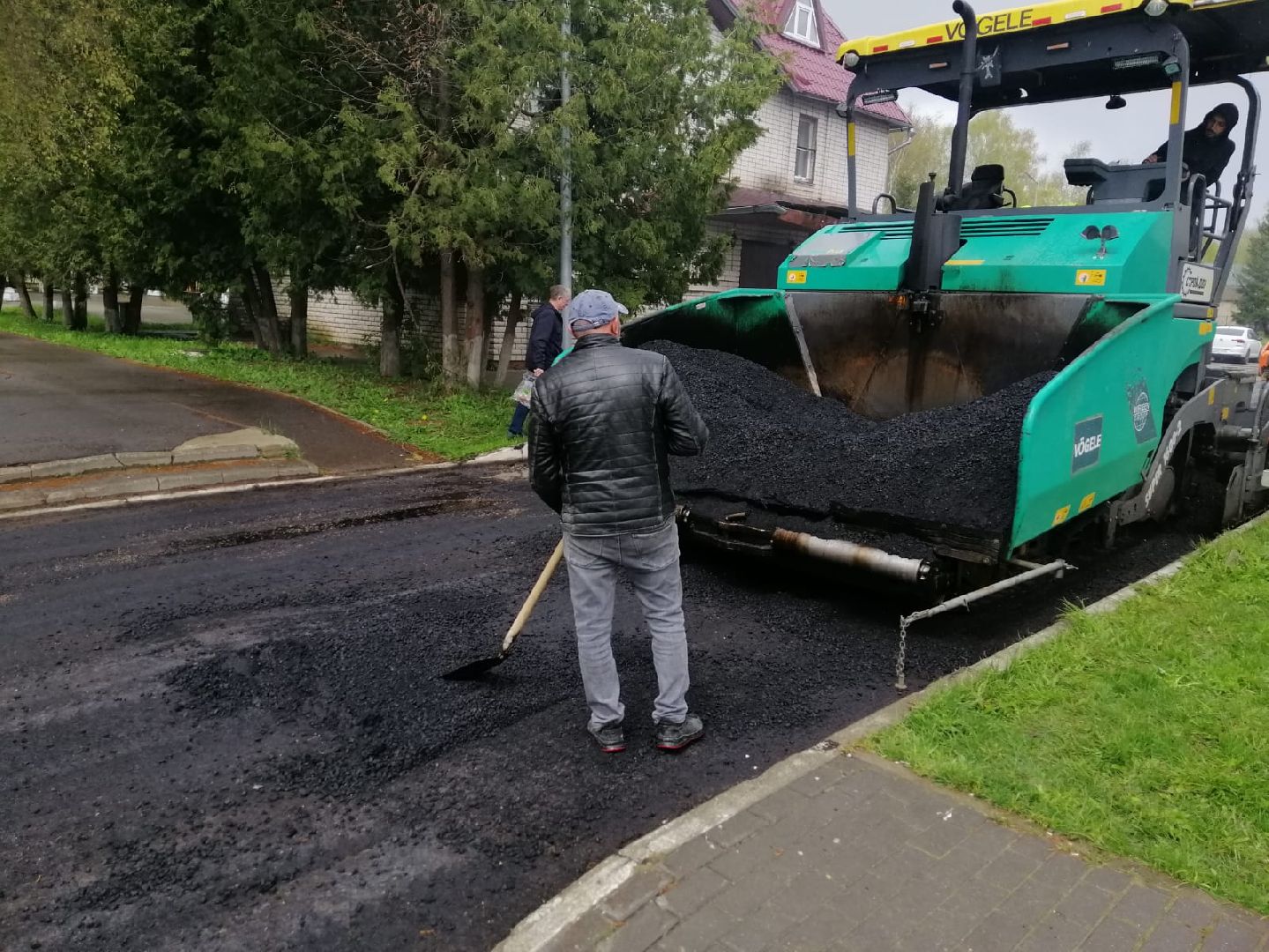 городской округ восход, благоустройство, ремонт дороги, асфальт , новое асфальтовое покрытие,