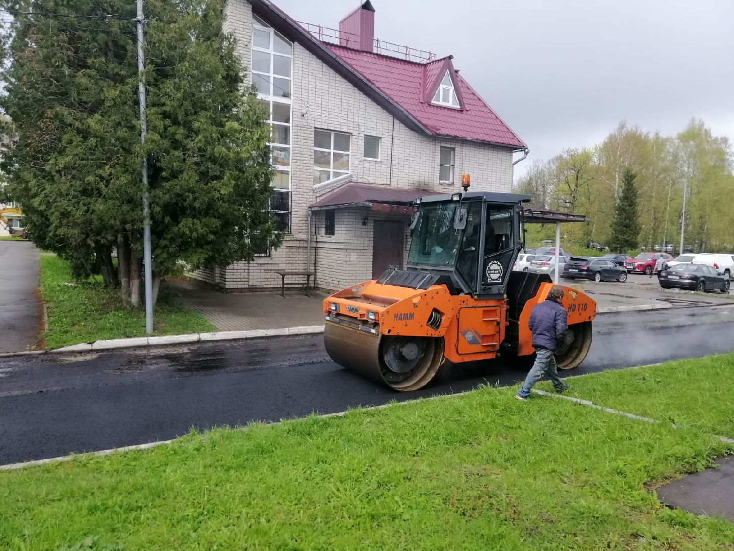 городской округ восход, благоустройство, ремонт дороги, асфальт , новое асфальтовое покрытие,