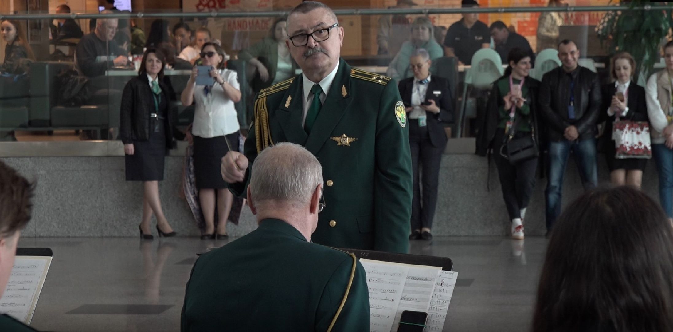 День Победы, аэропорт Домодедово, оркестр таможни