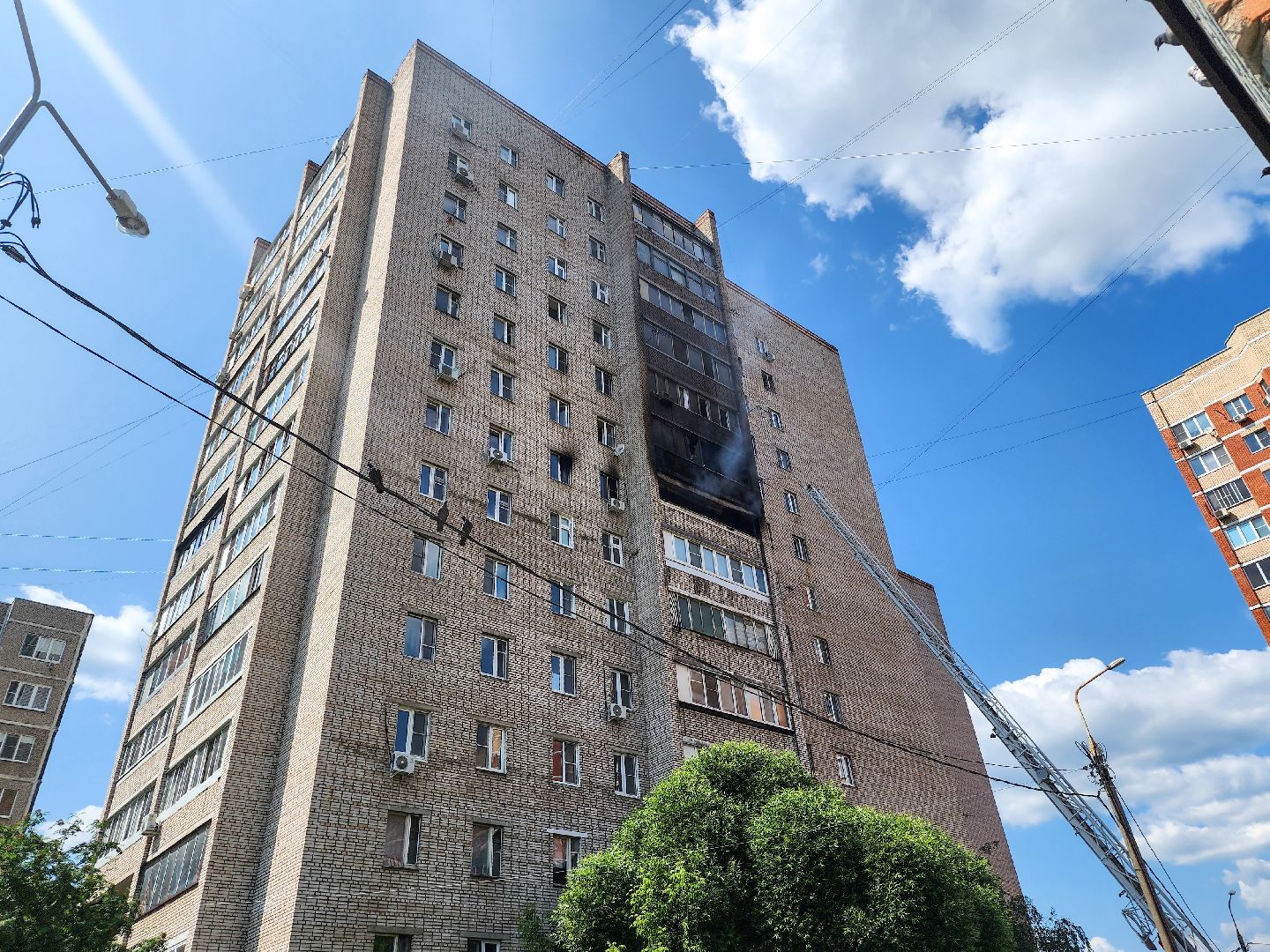 Подольск, Пожар, чп, МЧС, Дым,