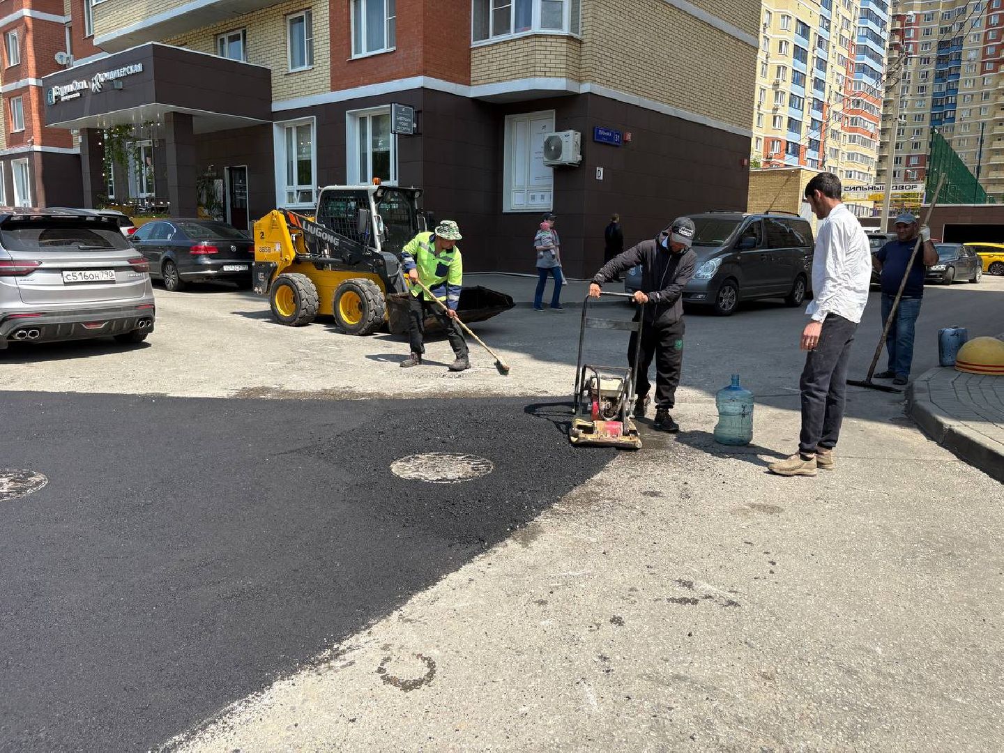 ямочный ремонт, дороги, домодедово,