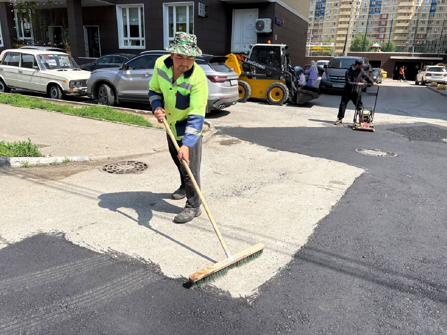 ямочный ремонт, дороги, домодедово,