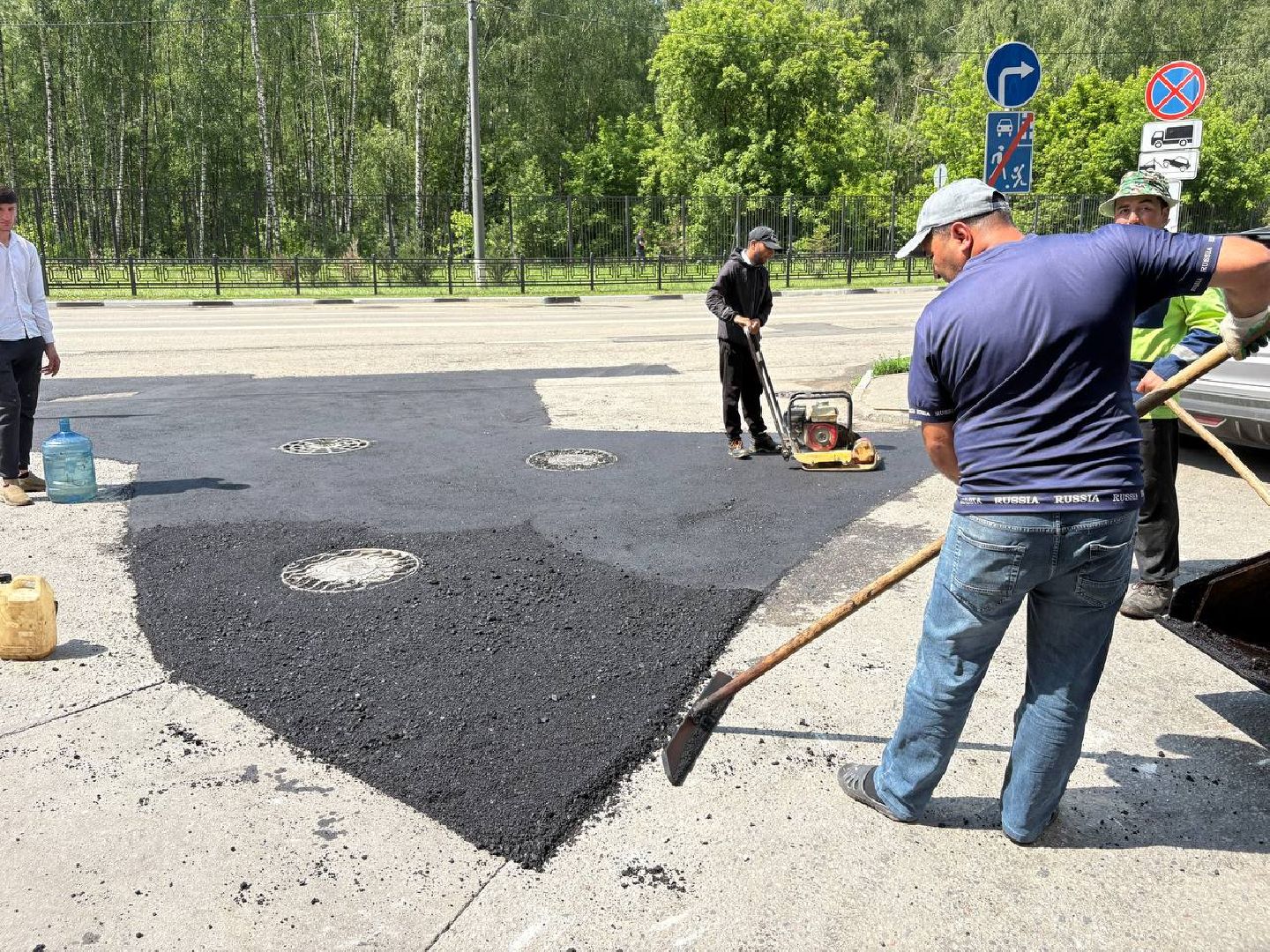 ямочный ремонт, дороги, домодедово,