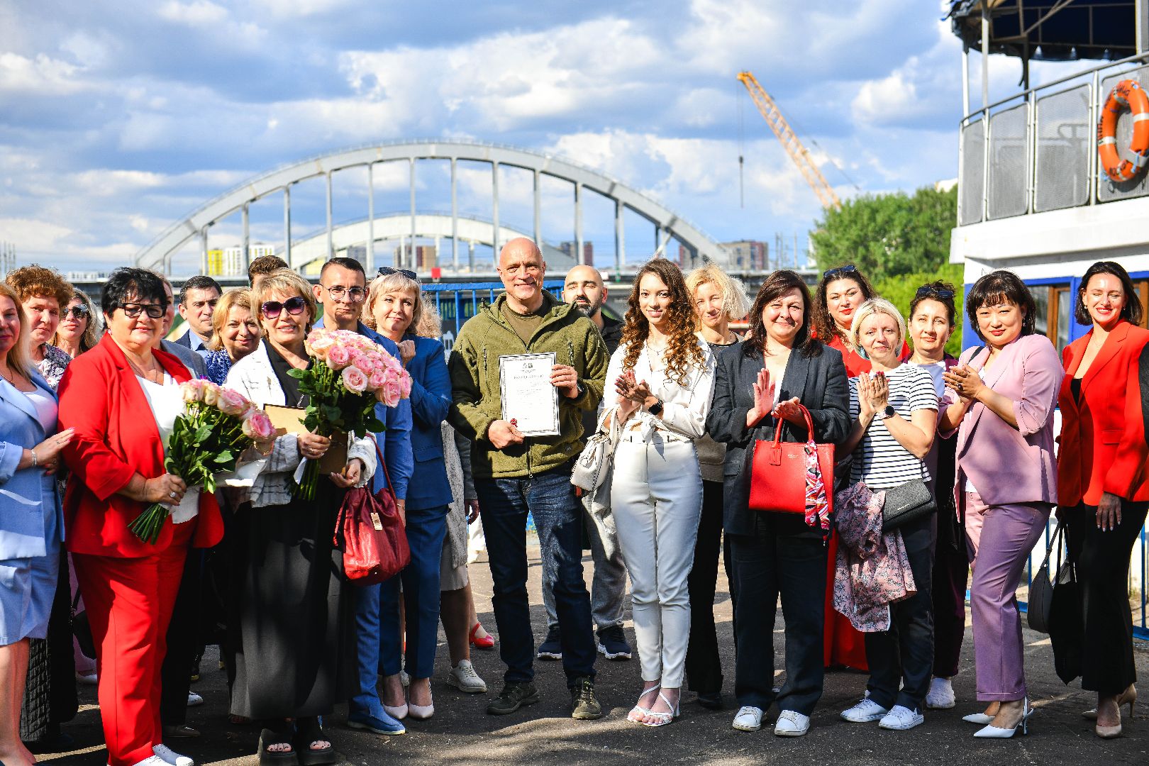 теплоход, медработник, праздник,