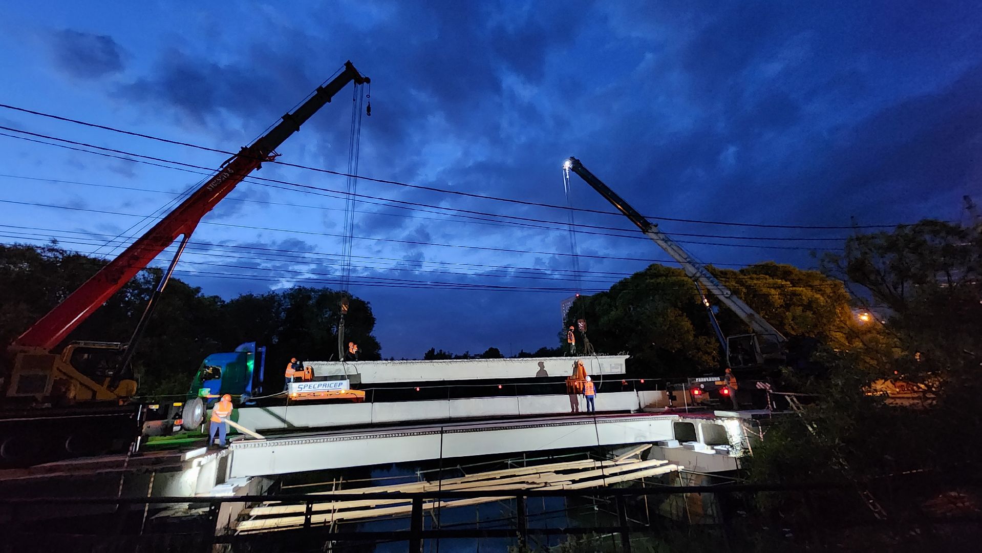 домодедово, подмосковье, ремонт, капремонт, мост, река рожайка, пешеходный мост,