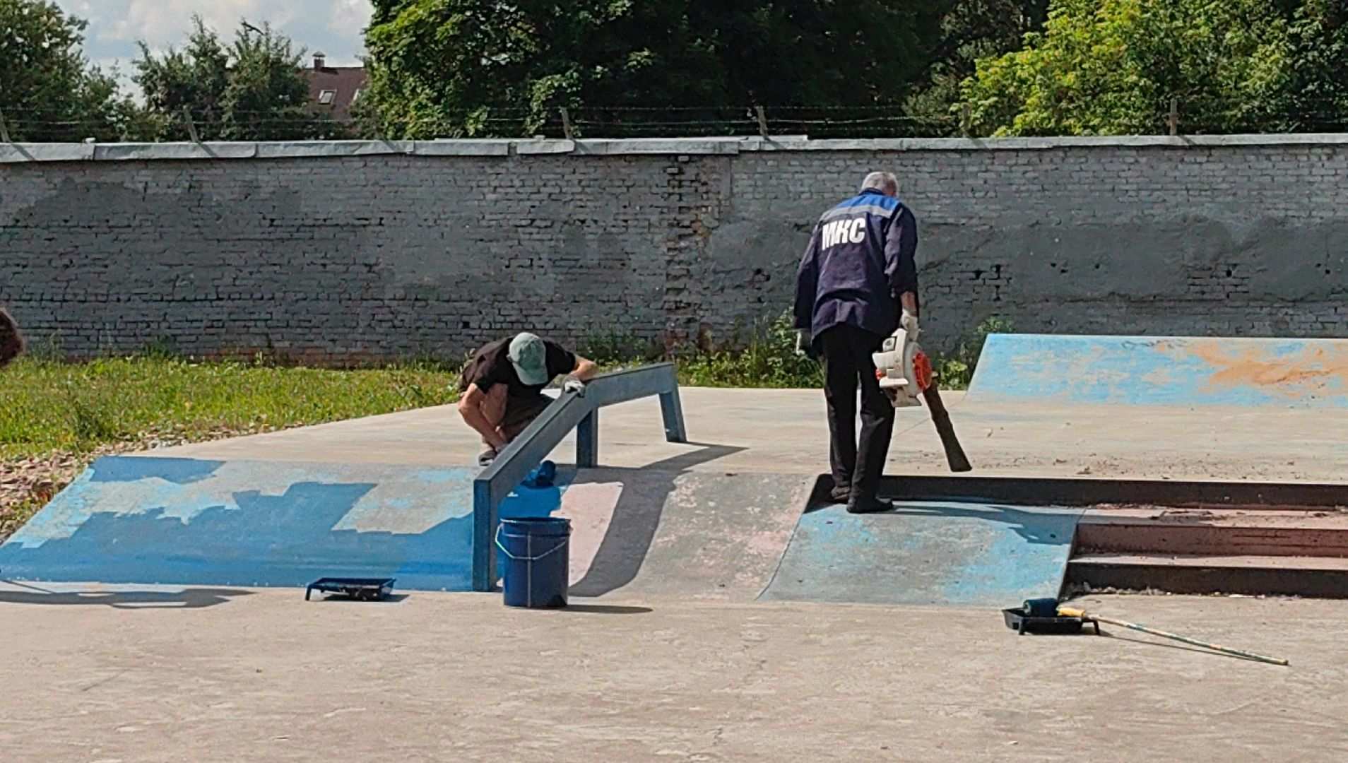 скейт-парк, площадка, лавочки, трибуна,