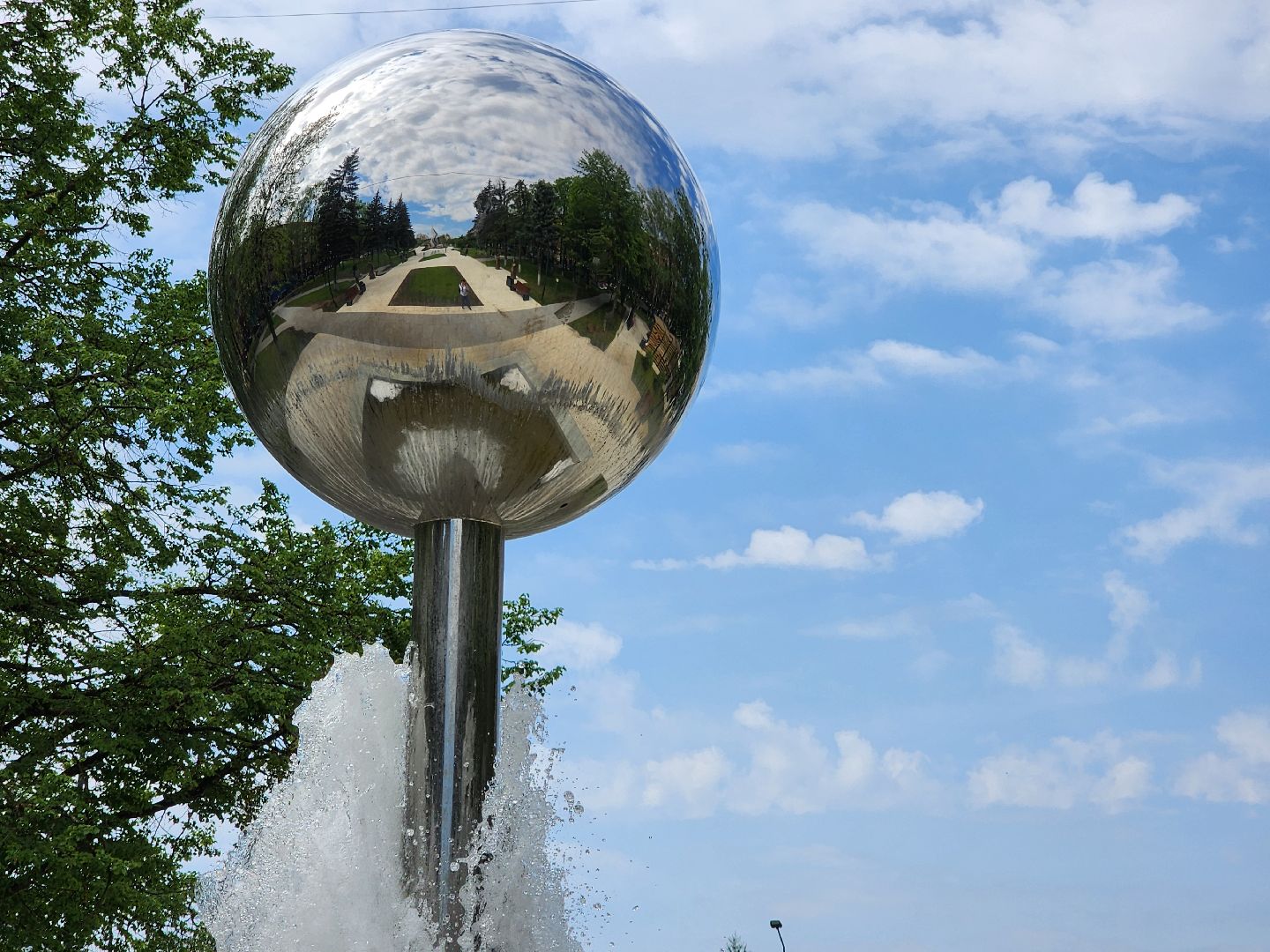 фонтаны, уборка города, фрязино, площадь победы,