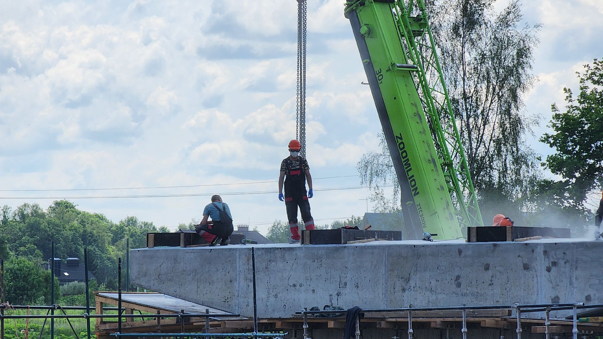 Руза,  Поречье , Строительство моста,