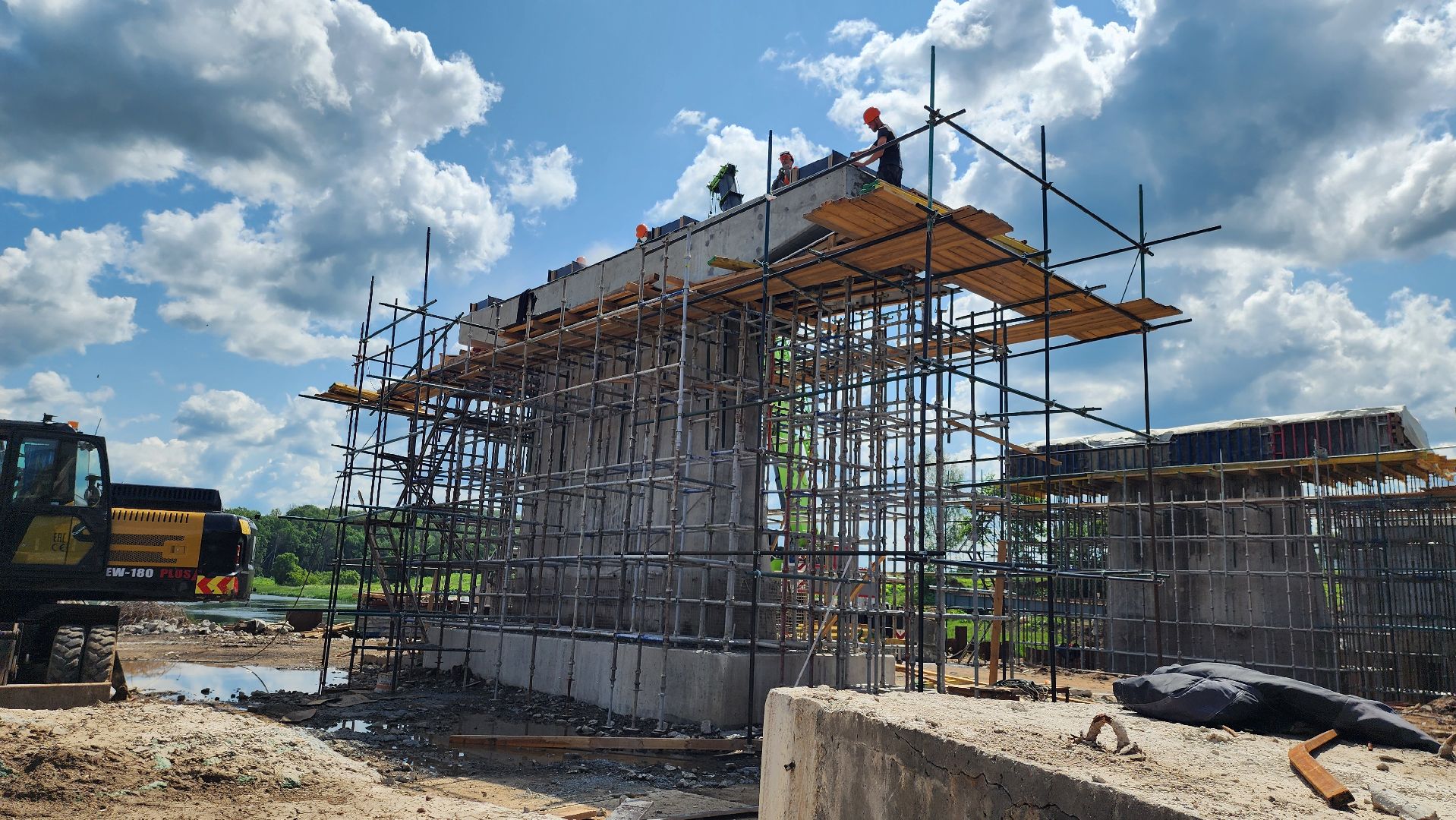 Руза,  Поречье , Строительство моста,