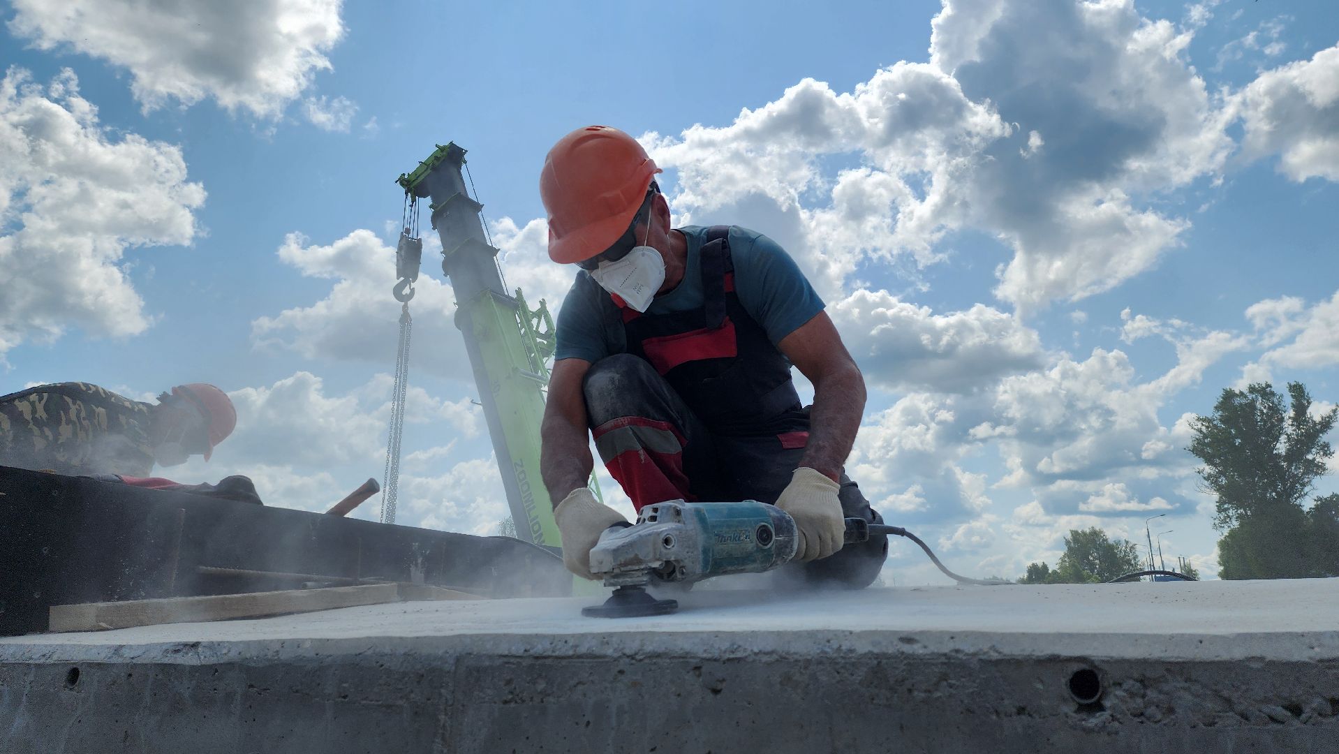 Руза,  Поречье , Строительство моста,