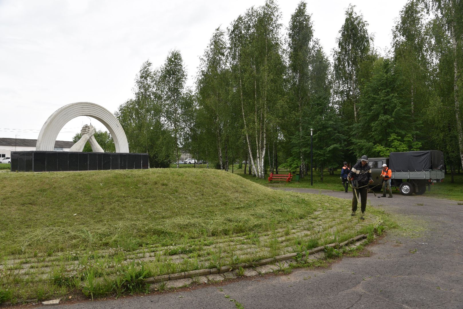 лотошино, благоустройство, окос травы,