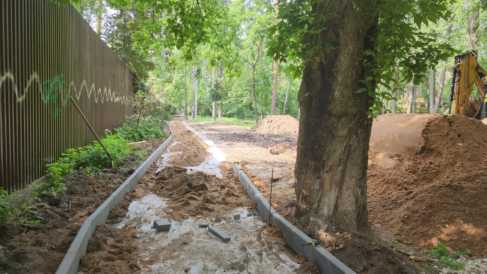 пушкино, вертикалки, благоустройство, пешеходная дорожка, пешком в подмосковье,асфальтовое покрытие, бортовой камень, тротуар,