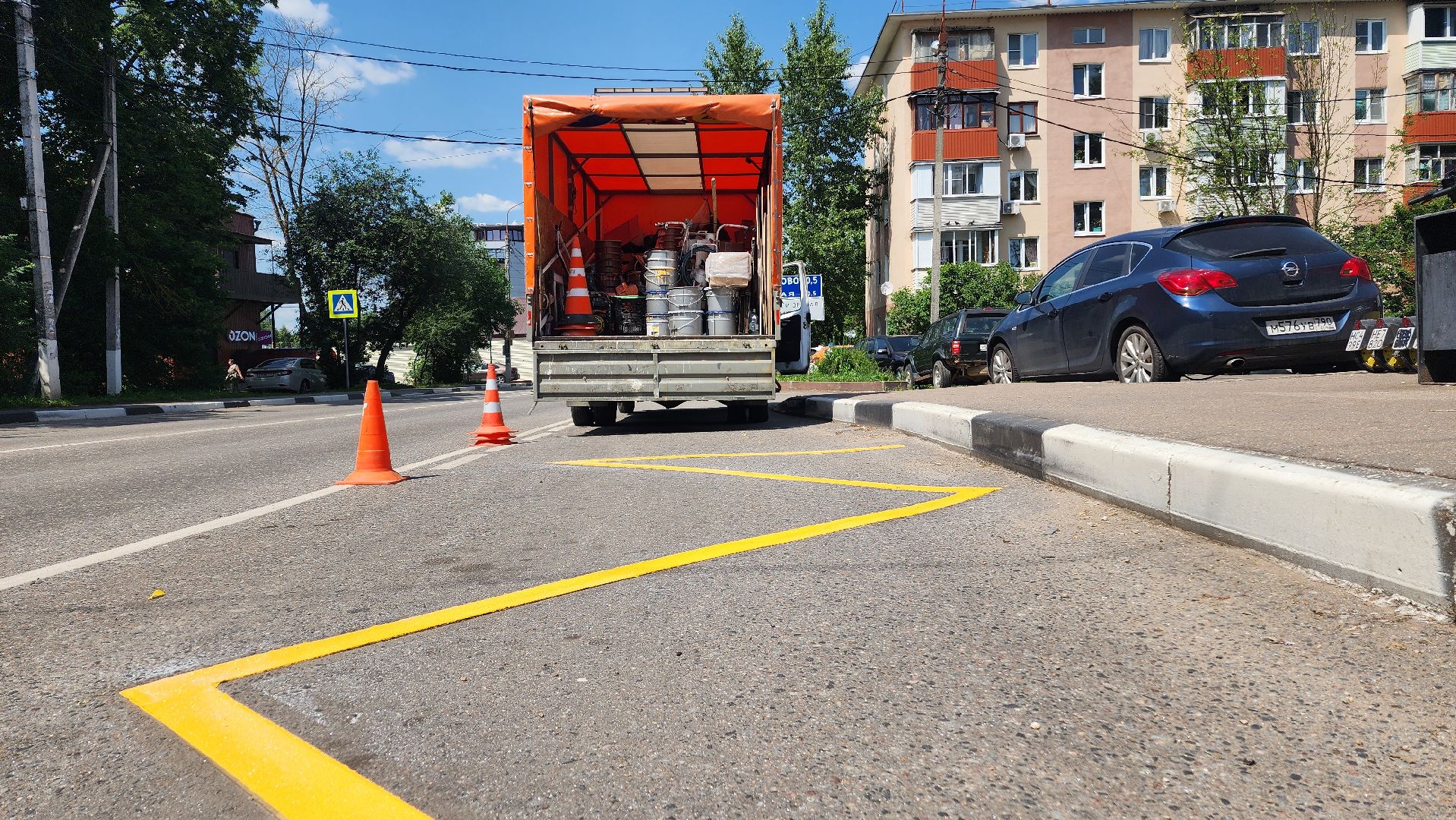 дороги, разметка, дорожная разметка, домодедово, подмосковье, автобусная остановка, общественный транспорт,