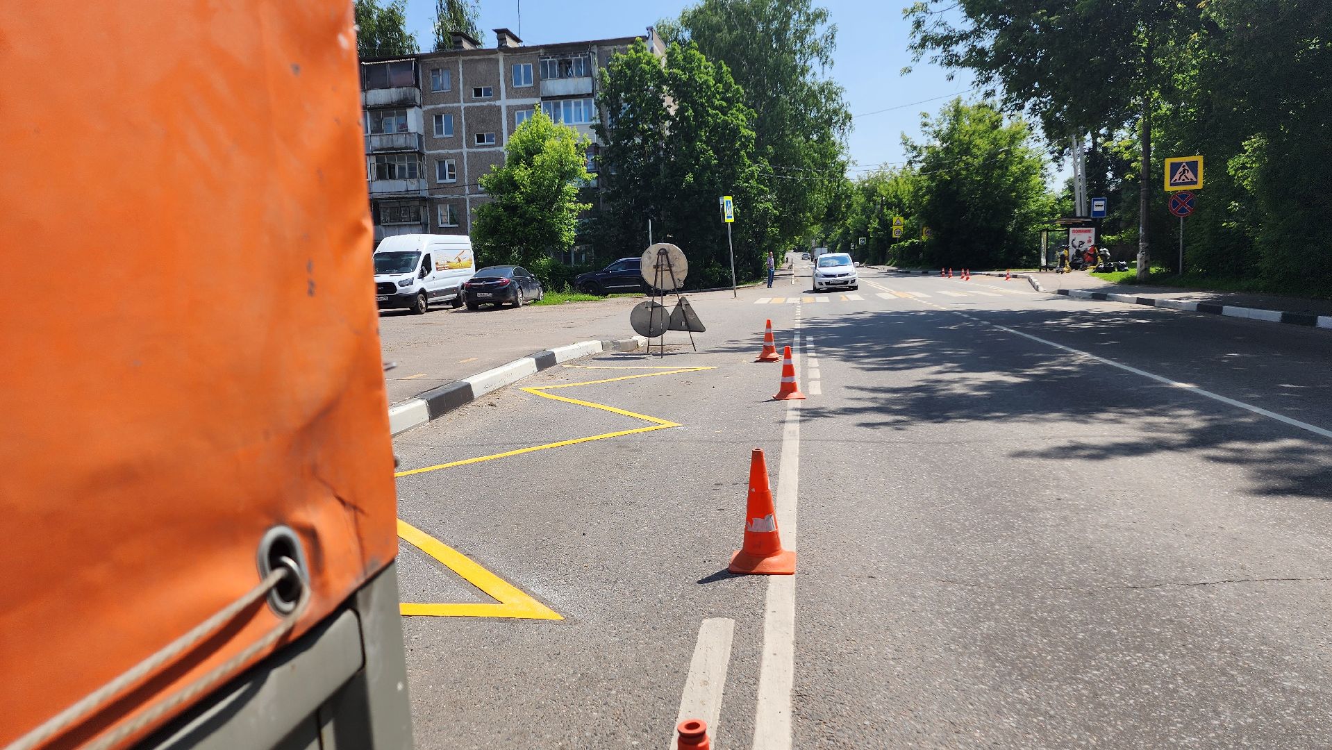 дороги, разметка, дорожная разметка, домодедово, подмосковье, автобусная остановка, общественный транспорт,