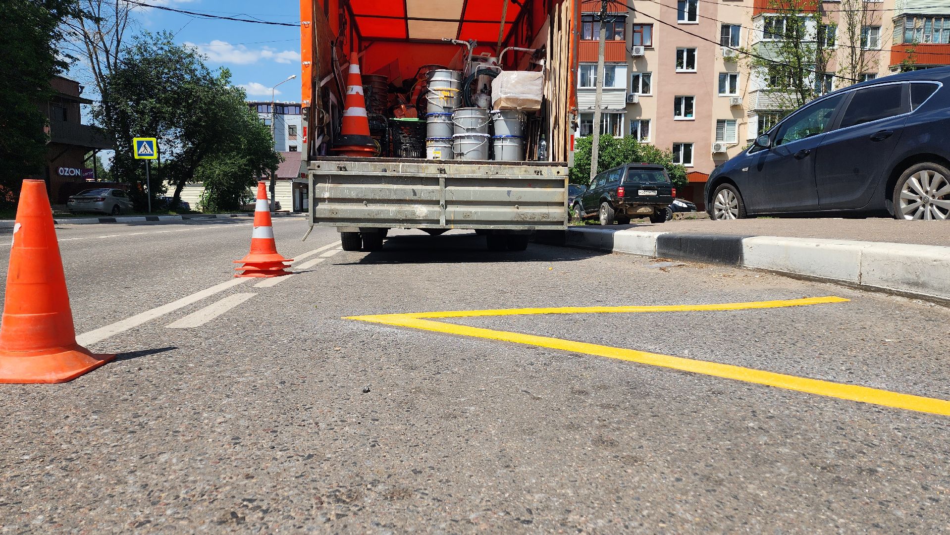 дороги, разметка, дорожная разметка, домодедово, подмосковье, автобусная остановка, общественный транспорт,