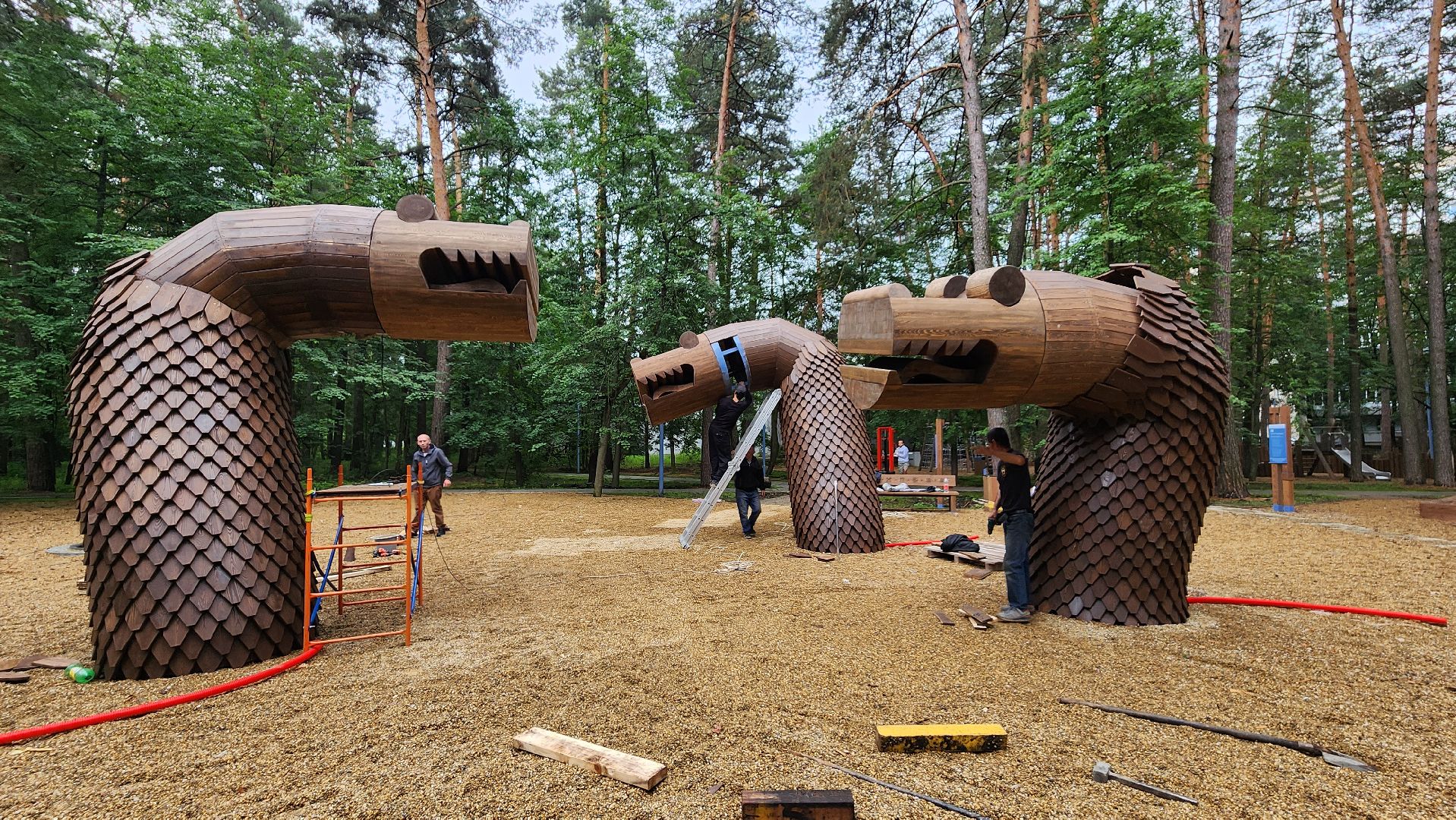 змей горыныч, протвинская сказка, реконструкция парка,