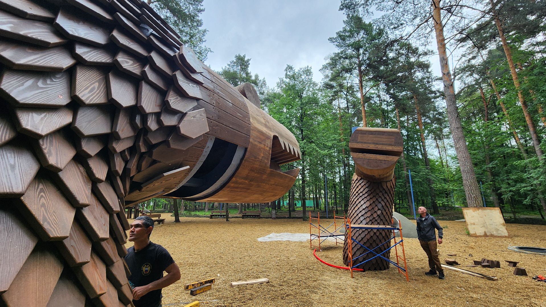 змей горыныч, протвинская сказка, реконструкция парка,