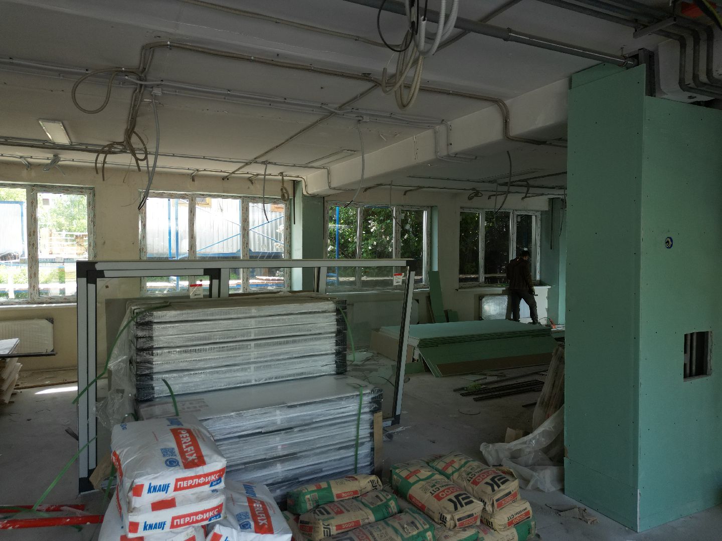 видео с коптера, ремонт лицея в истре, образование в истре,