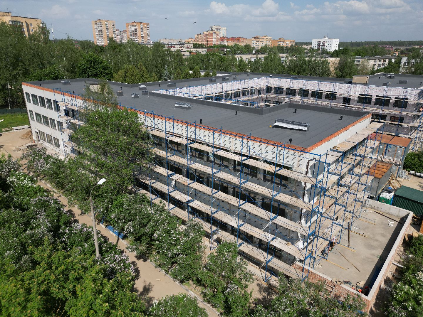 видео с коптера, ремонт лицея в истре, образование в истре,